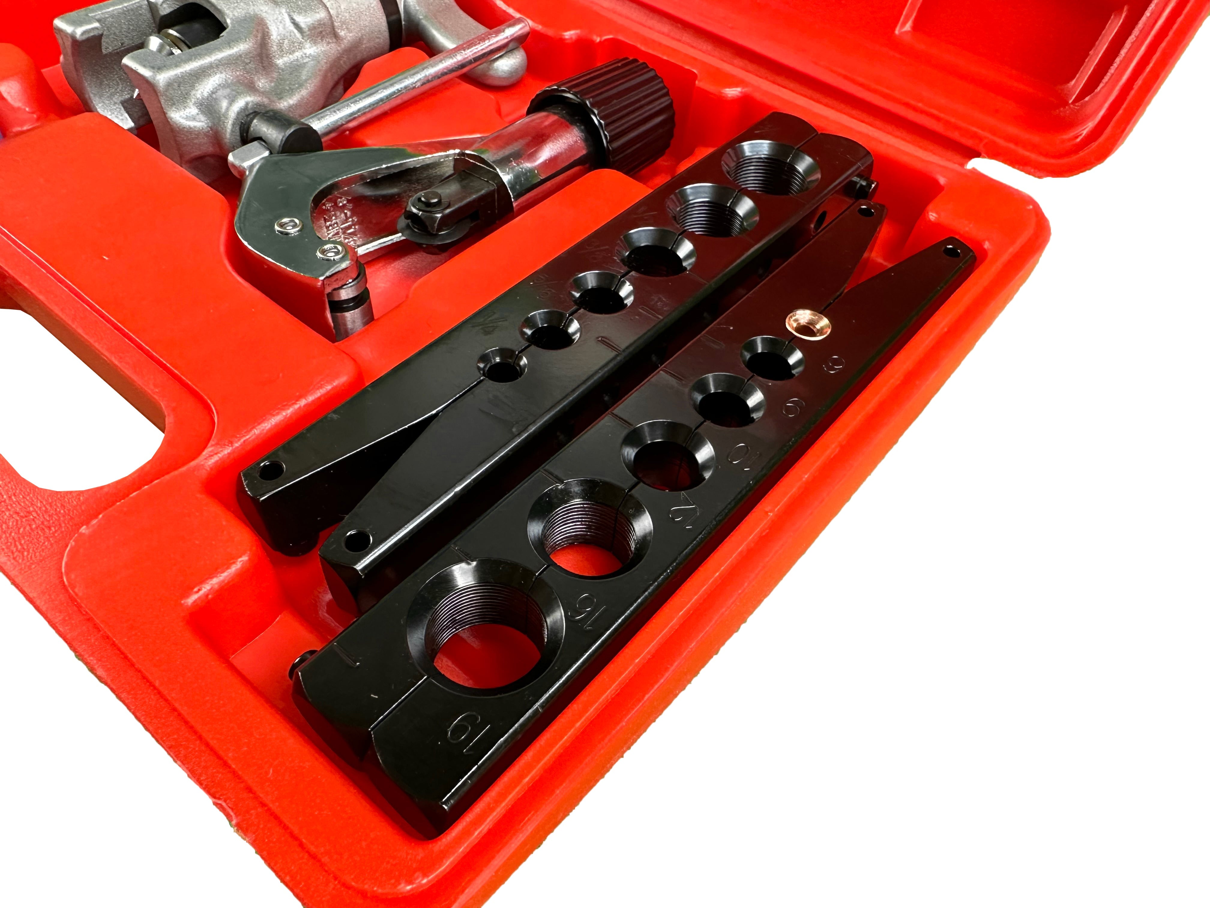 Kit bordatura, svasatura di tubi freno e tubi, set di attrezzi per l'espansione di tubazioni dei freni, ideale per sistemi di frenatura idraulici, Gebo Tools