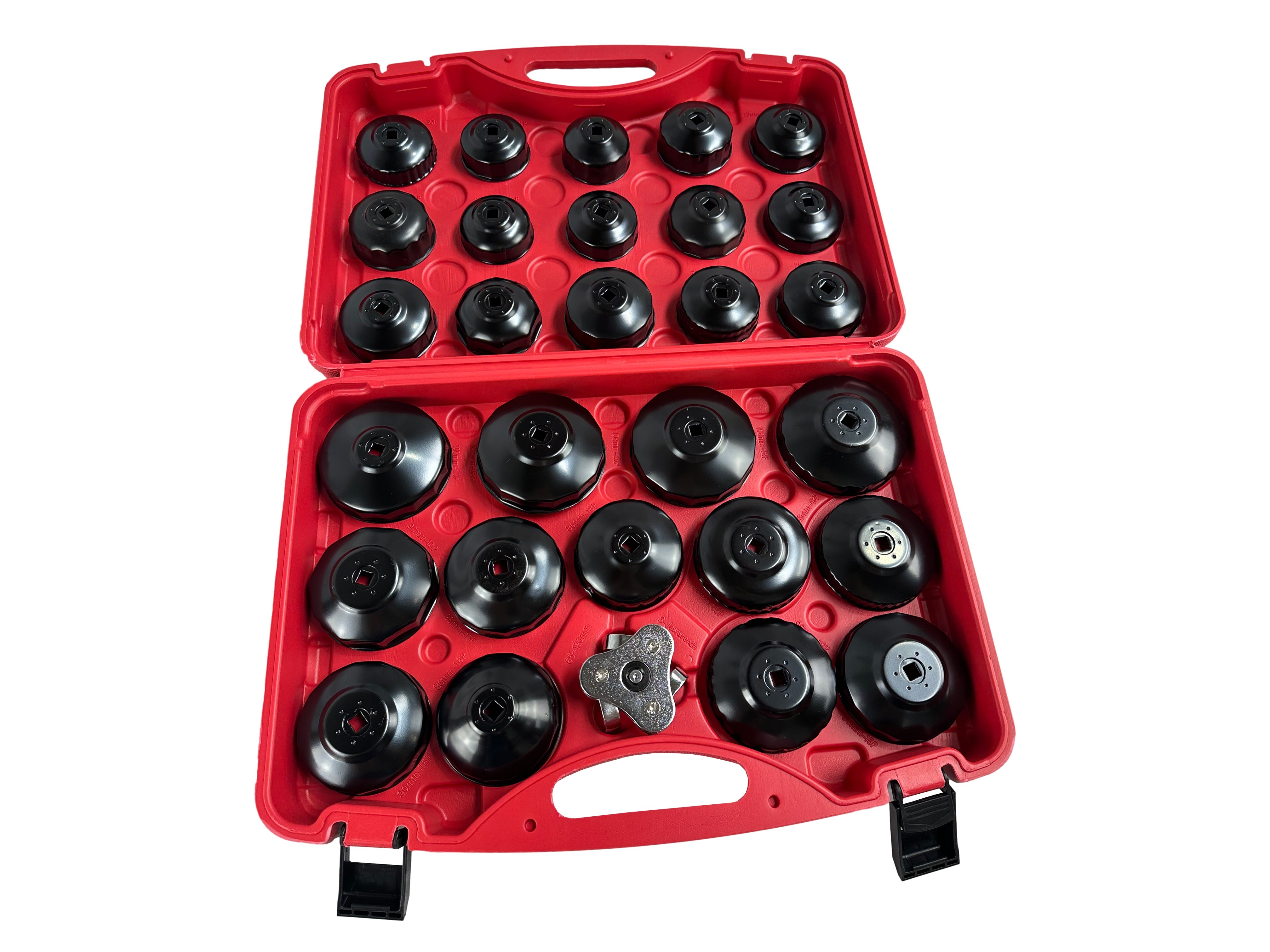 Set chiavi a tazza per filtro olio, chiave a ragno 30 pezzi, chiavi coppe smontare filtri auto, Gebo Tools