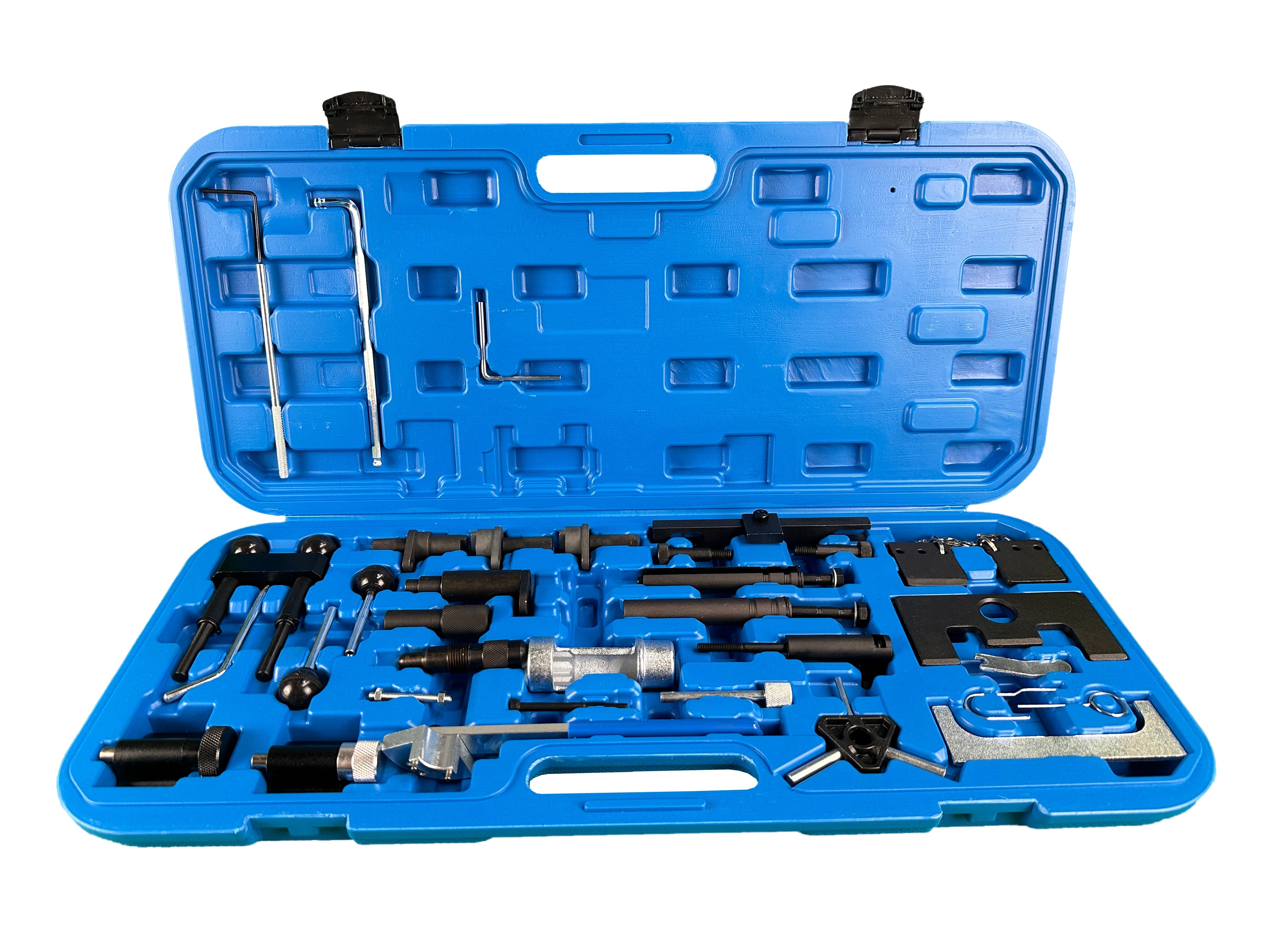 Kit di strumenti di bloccaggio di allineamento dell'albero a camme del motore, kit messa in fase motore, kit fasatura motori VW Audi Seat Skoda 1.2 1.4 1.6 1.9 2.0 2.5 3.3 Gebo Tools