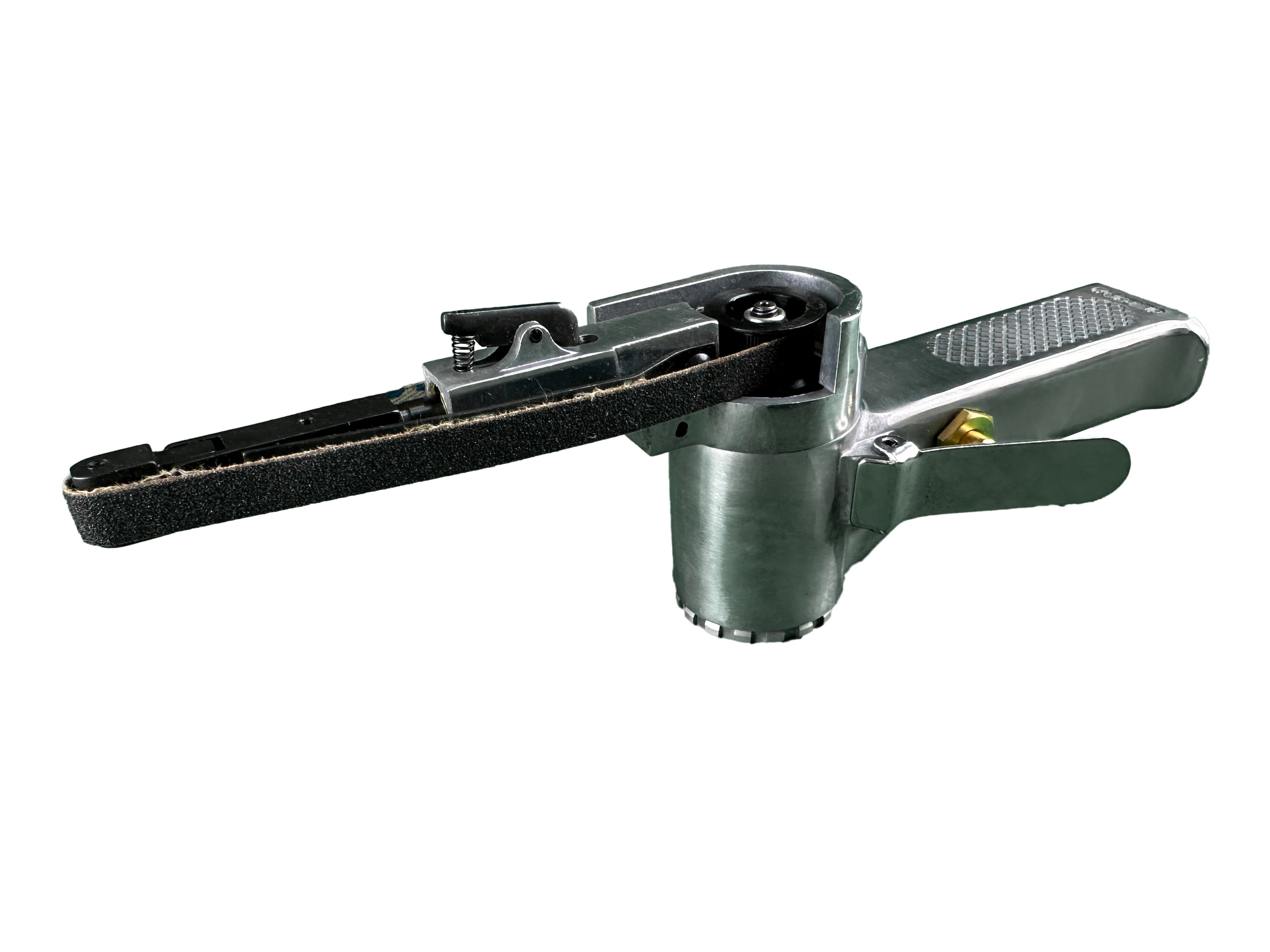 Levigatrice a nastro pneumatica per nastri abrasivi da 330 mm, a 3 nastri, Gebo Tools