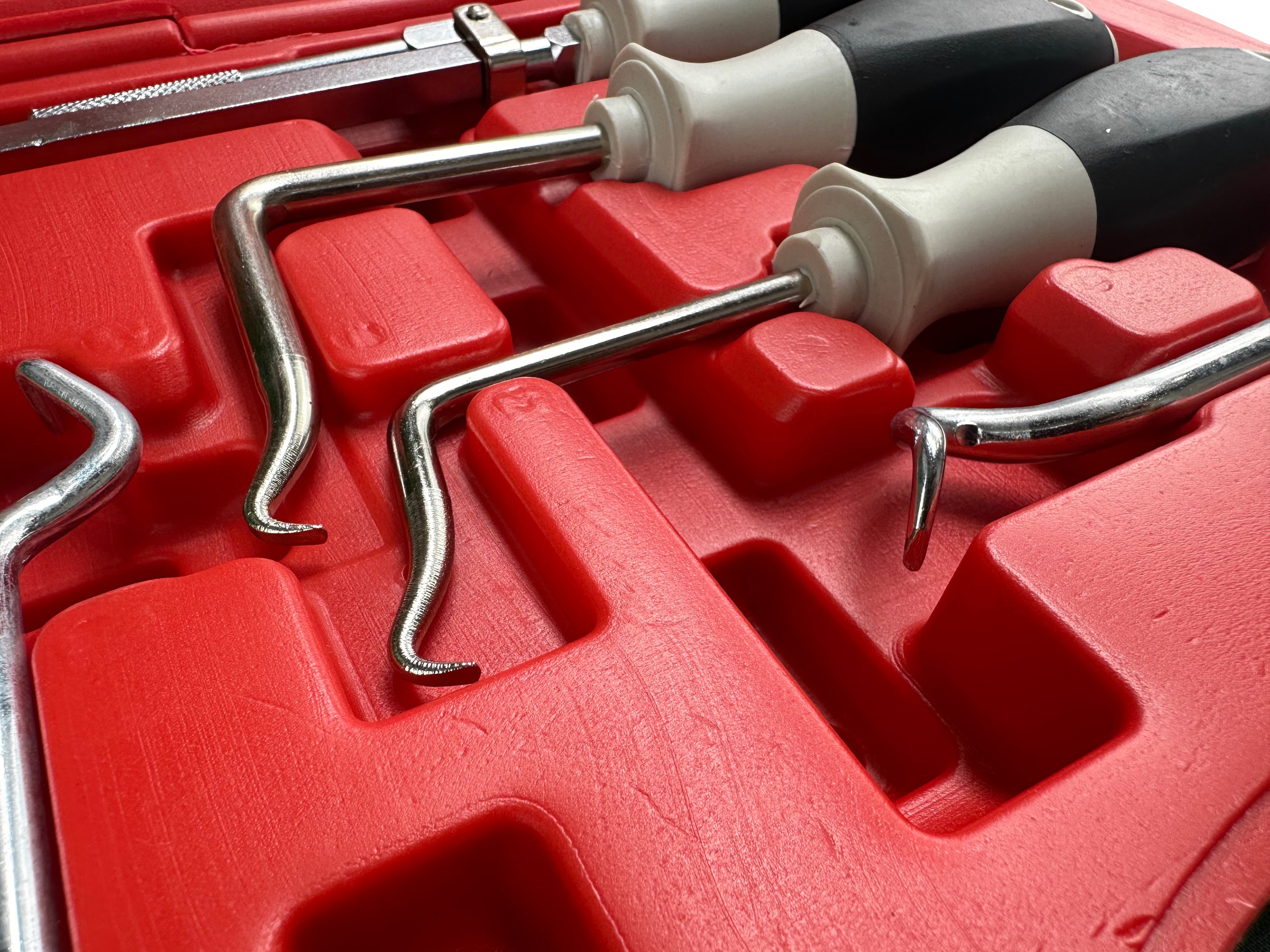 Set 6pz attrezzi ganci per rimozione guarnizioni anelli O-ring paraolio kit, set di ganci per guarnizioni O-ring, Gebo Tools