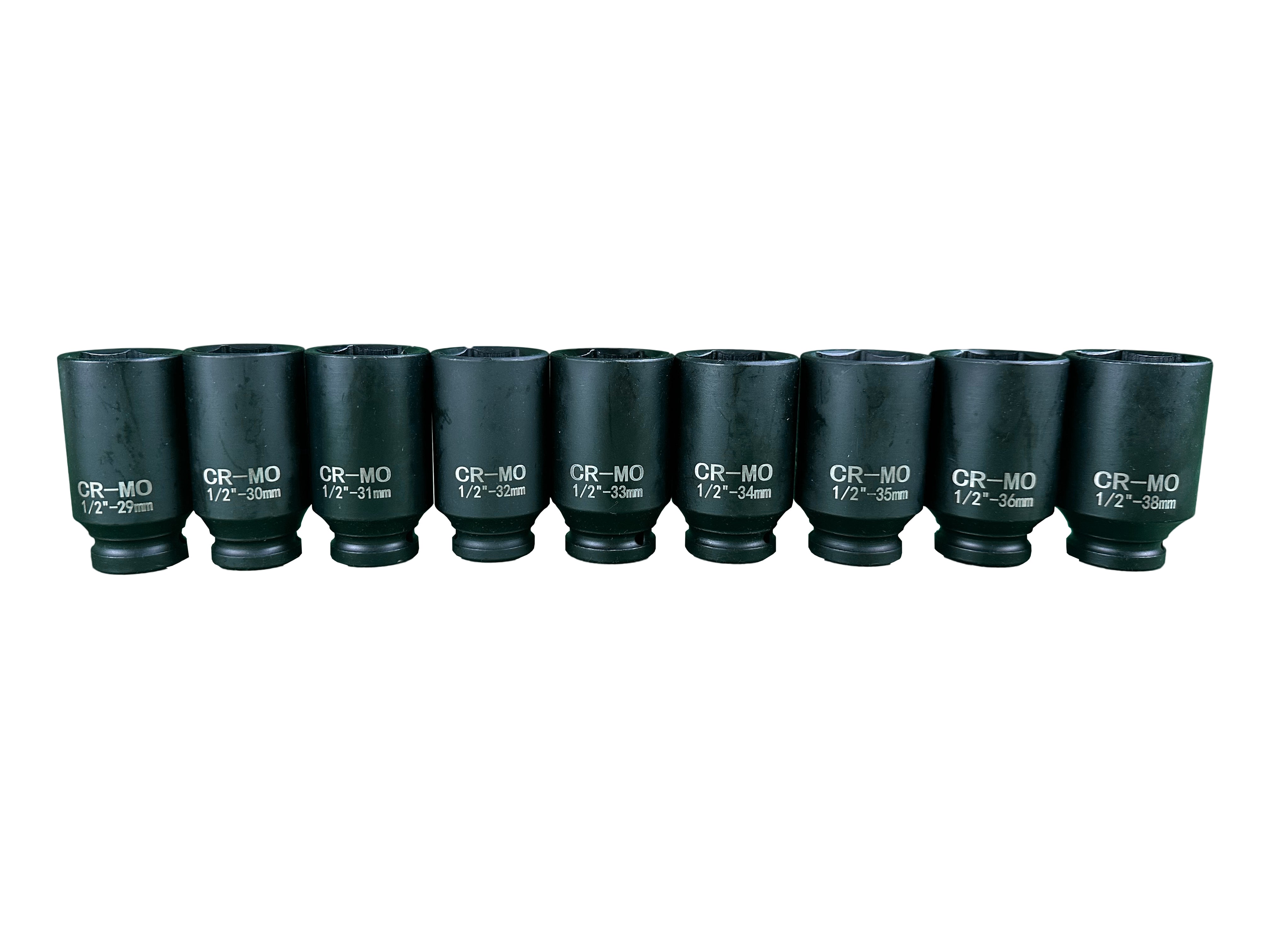 Set di chiavi e bussole a impatto, 1/2" esagonali, per ingranaggio planetario motore, 9 pezzi 29–38 mm PSA VAG BMW Gebo Tools