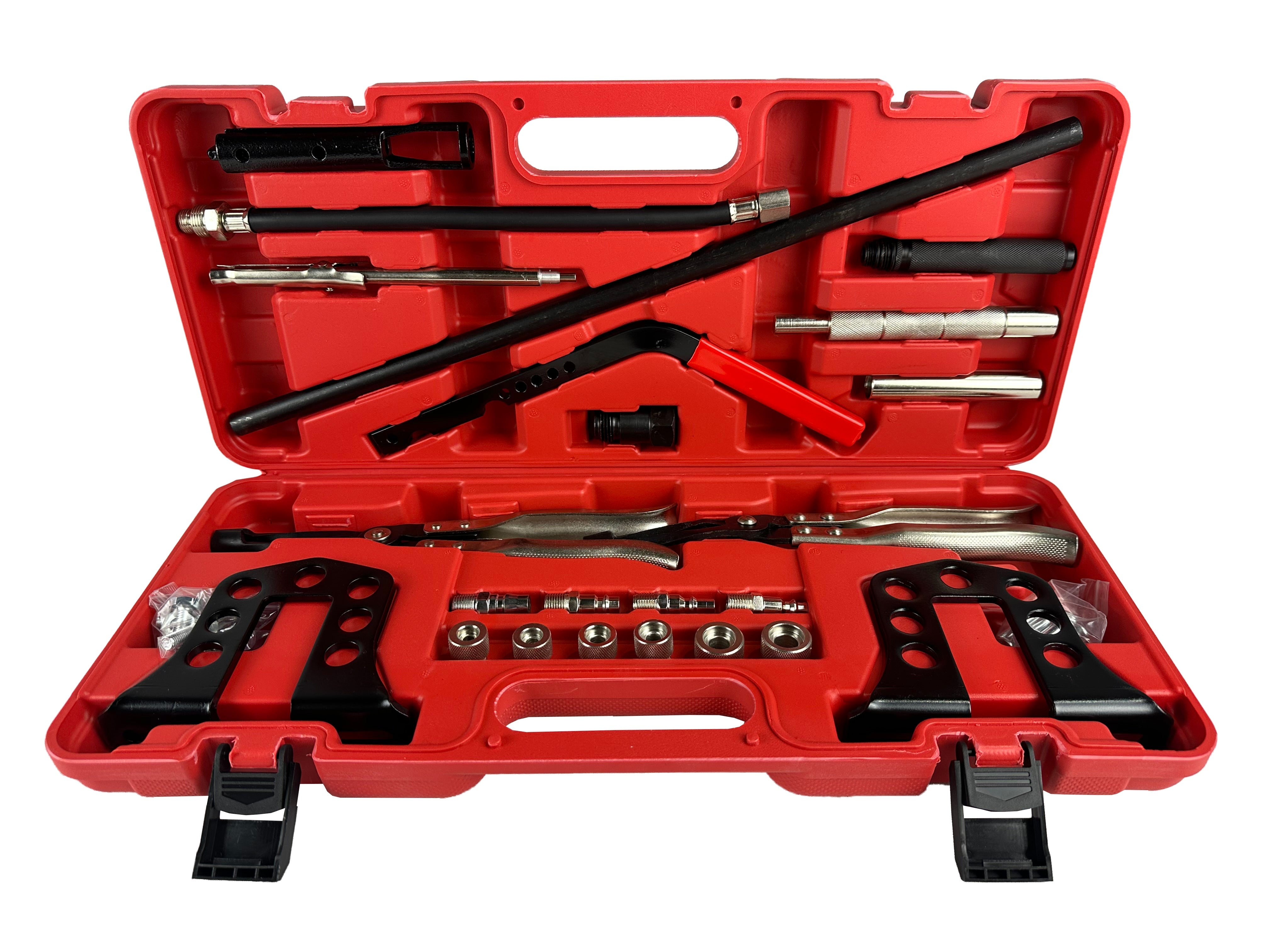 Set di montaggio e smontaggio valvole, universale, set di compressore per molle delle valvole rimozione OHV OHC, Gebo Tools