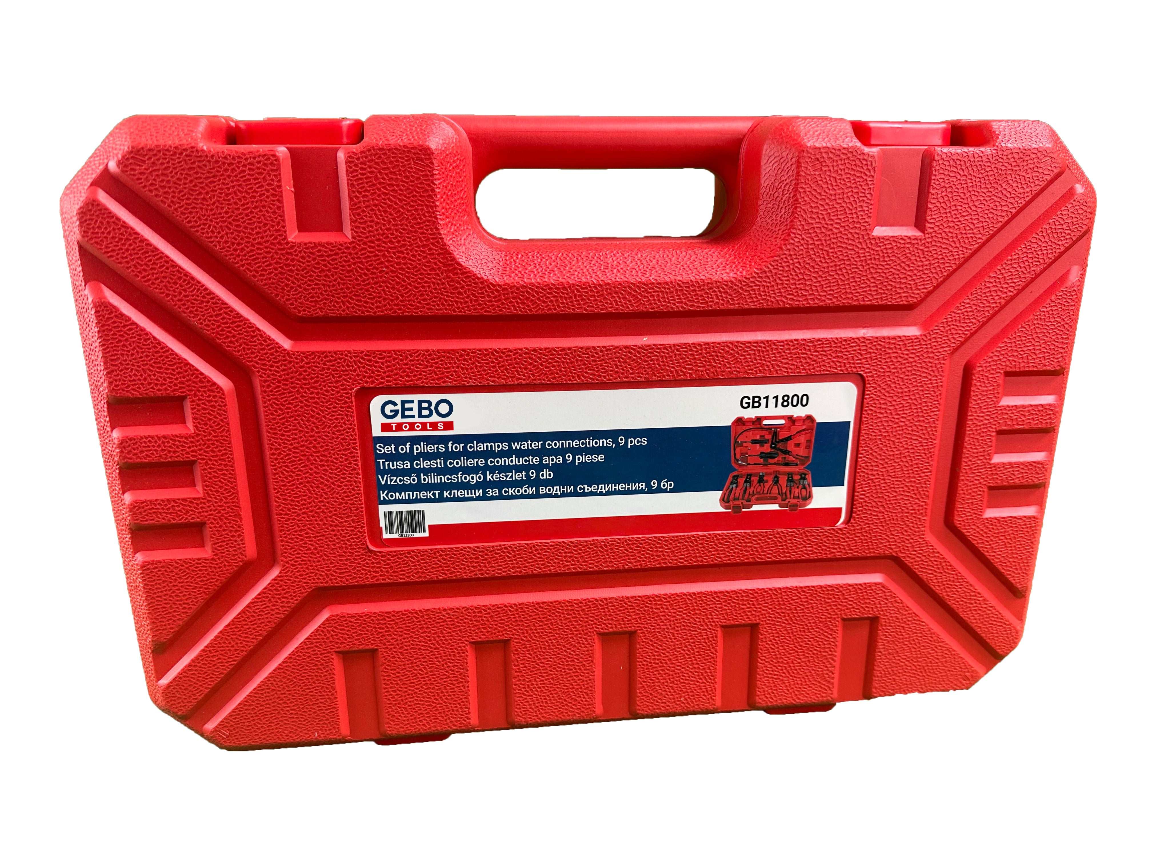 Set pinza fascette auto, stringitubo per riparazione auto, kit pinze per fascette e morsetti impianti auto 9 pezzi Gebo Tools