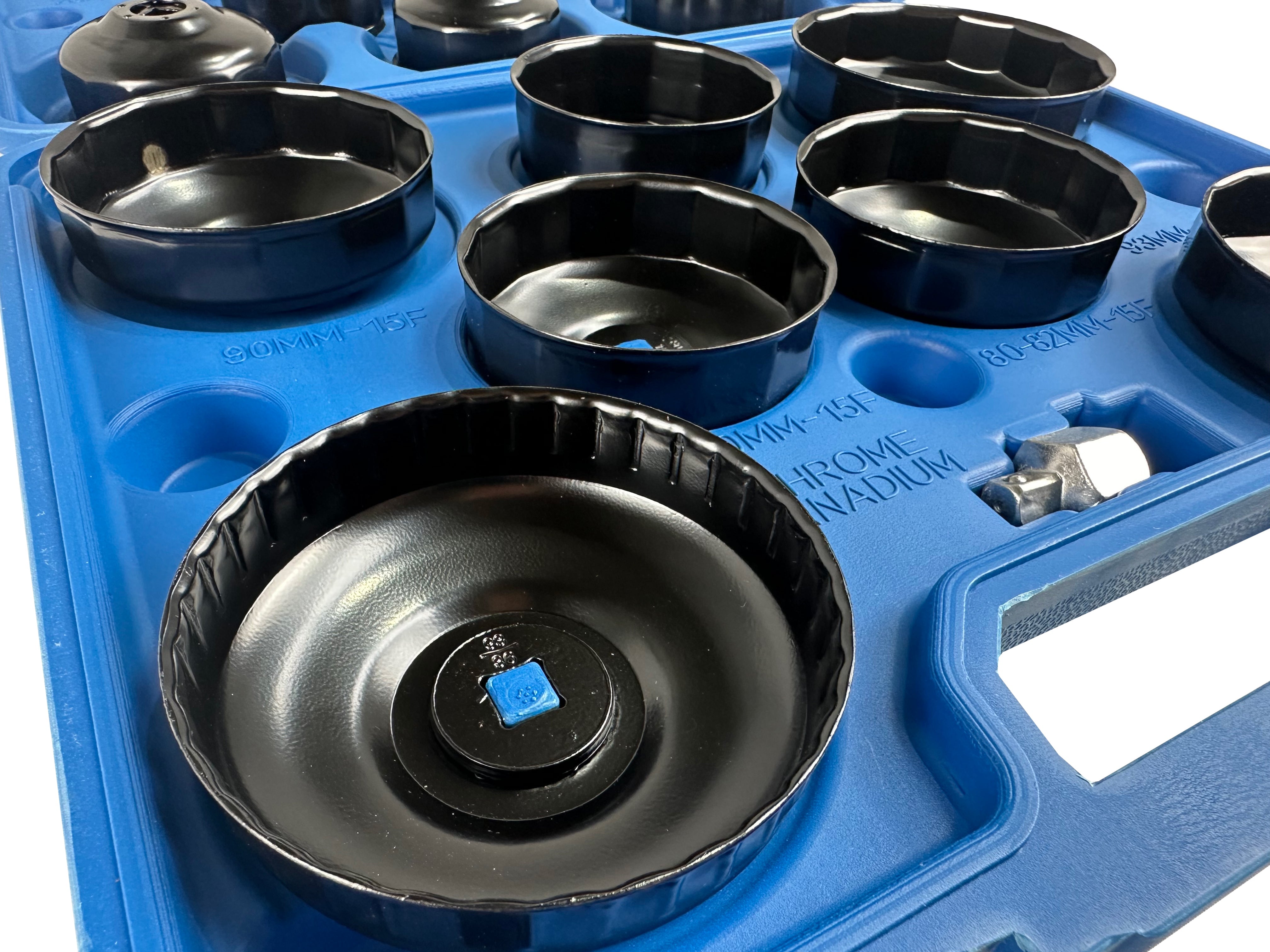 Set da 14 pezzi chiave a tazza filtro olio motore, auto smontaggio rimozione, chiavi coppe smontare filtri auto, Gebo Tools