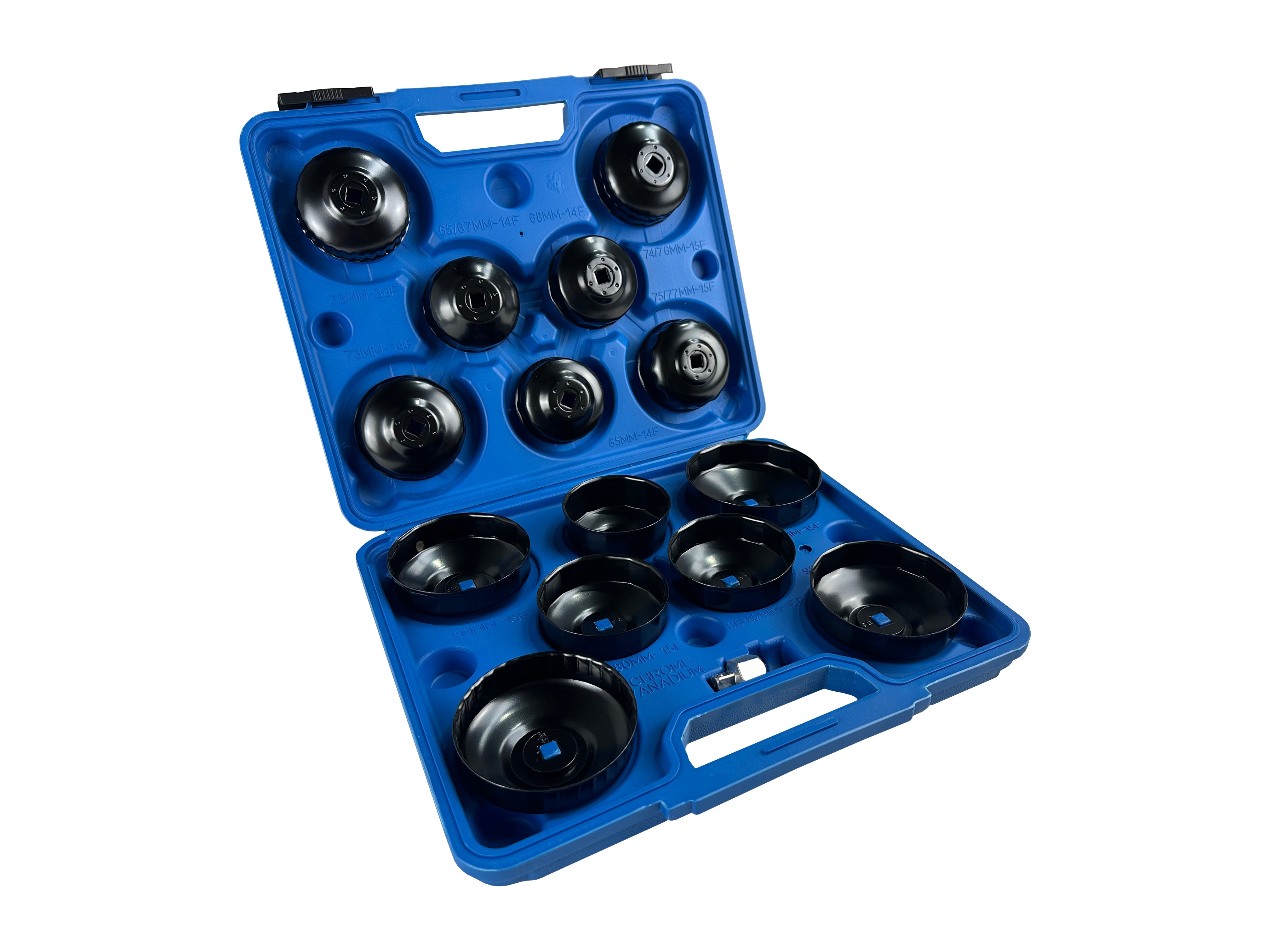 Set da 14 pezzi chiave a tazza filtro olio motore, auto smontaggio rimozione, chiavi coppe smontare filtri auto, Gebo Tools