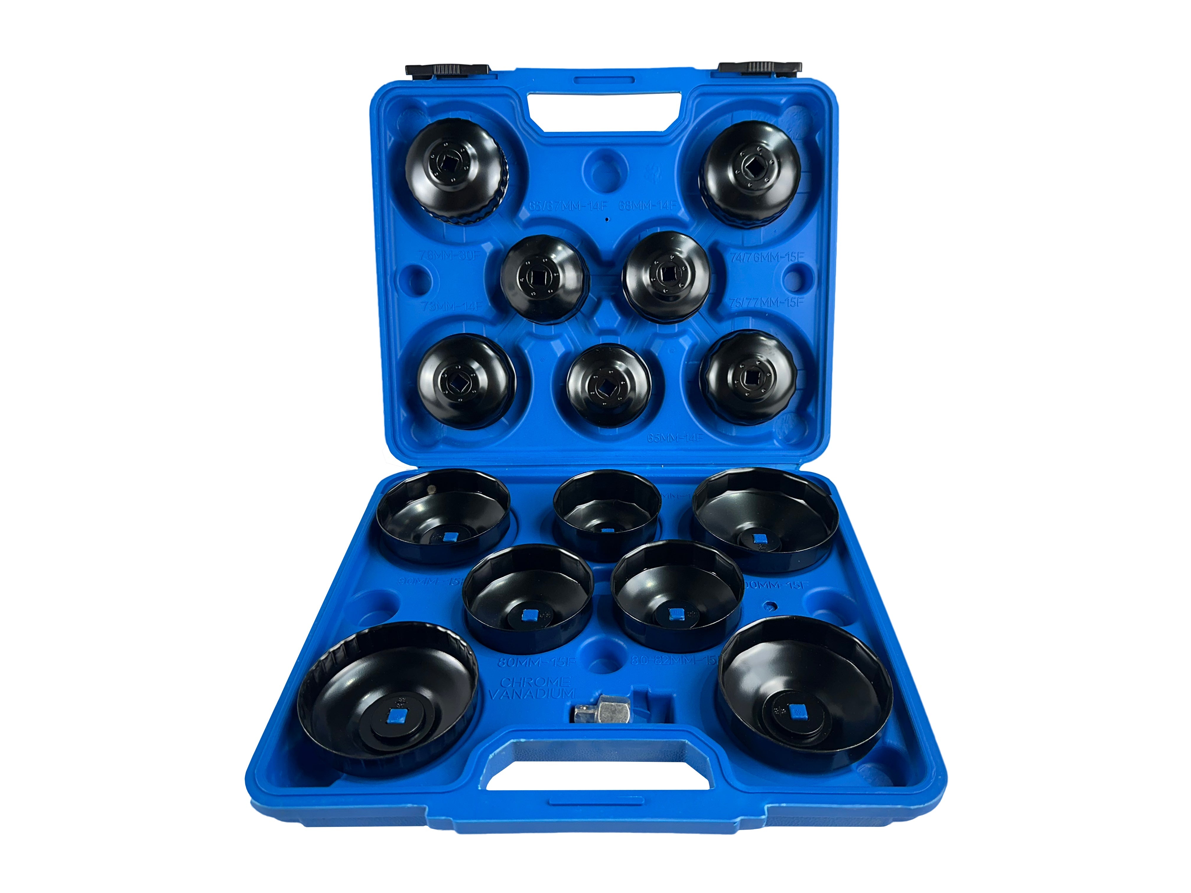 Set da 14 pezzi chiave a tazza filtro olio motore, auto smontaggio rimozione, chiavi coppe smontare filtri auto, Gebo Tools