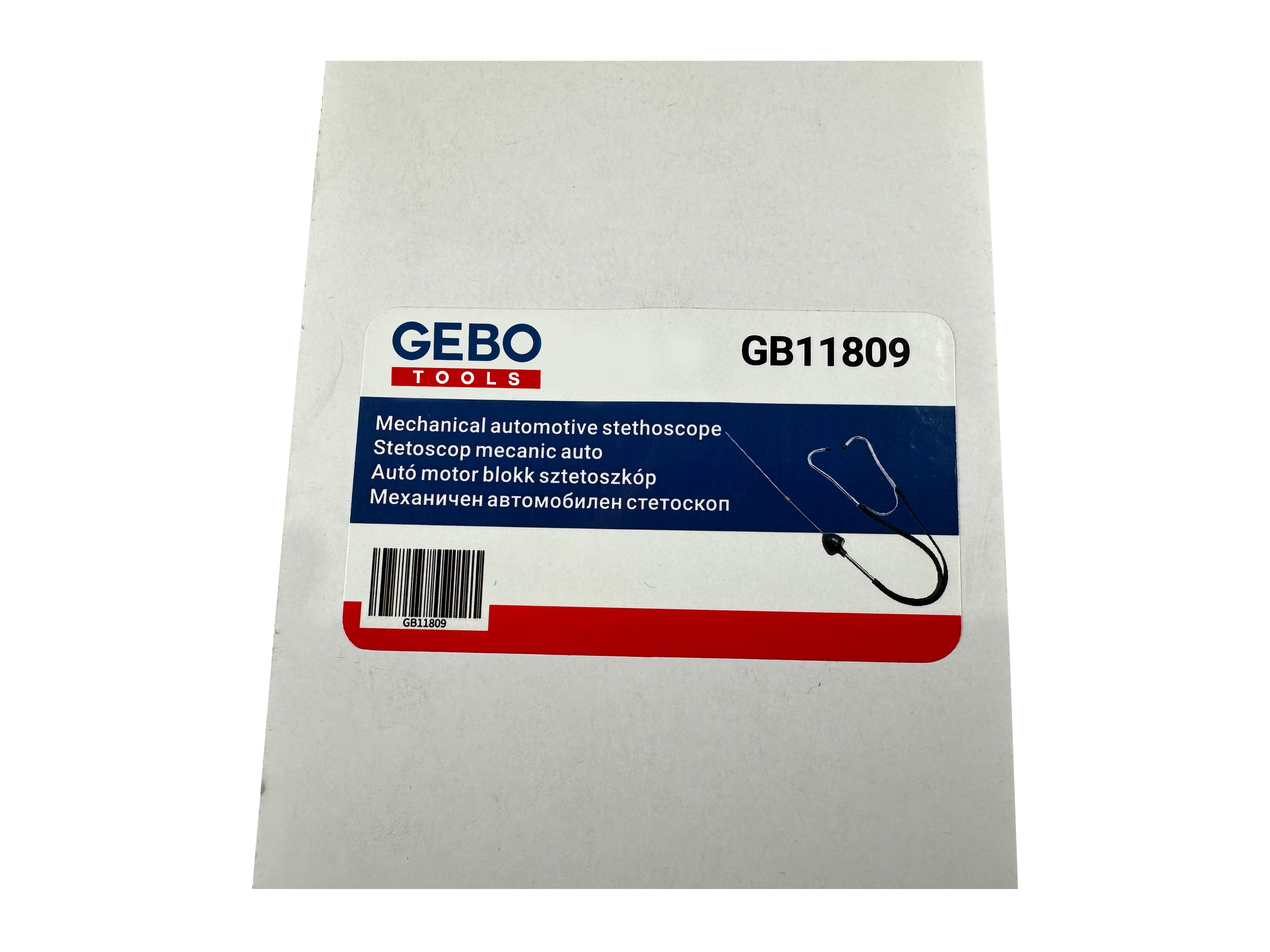 Stetoscopio da officina meccanica sonda flessibile rumori motore diagnosi auto, stetoscopio auto - kit diagnostico rumori motori cilindri, stetoscopio per meccanici, per ascolto rumori, Gebo Tools