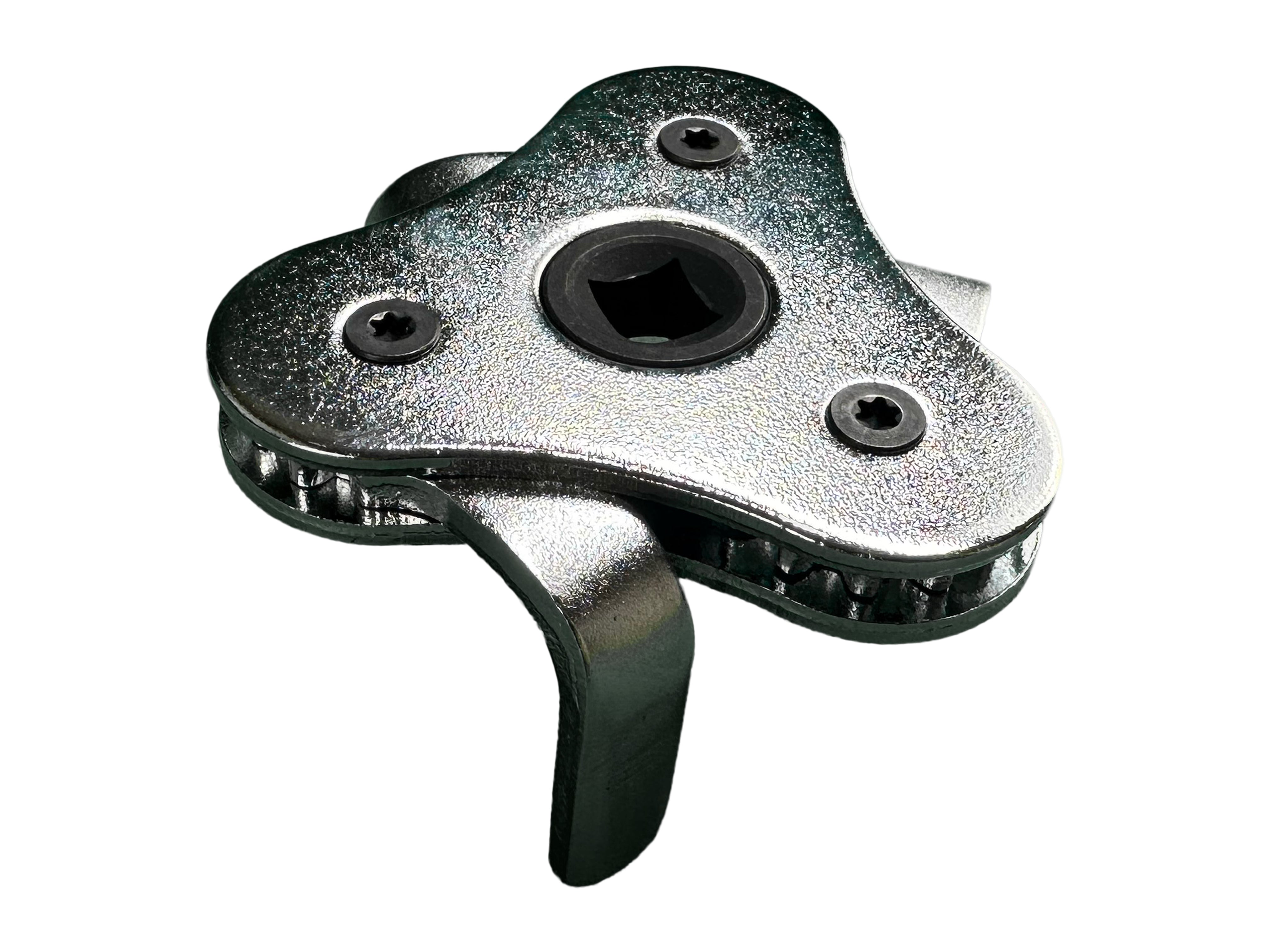 Chiave per la rimozione del filtro dell'olio, strumento a 3 griffe-ganasce-bracci, regolabile con 3/8'' e 1/2", adattatore chiave filtro olio universale filtro rimovibile diametro 62–120 mm, Gebo Tools