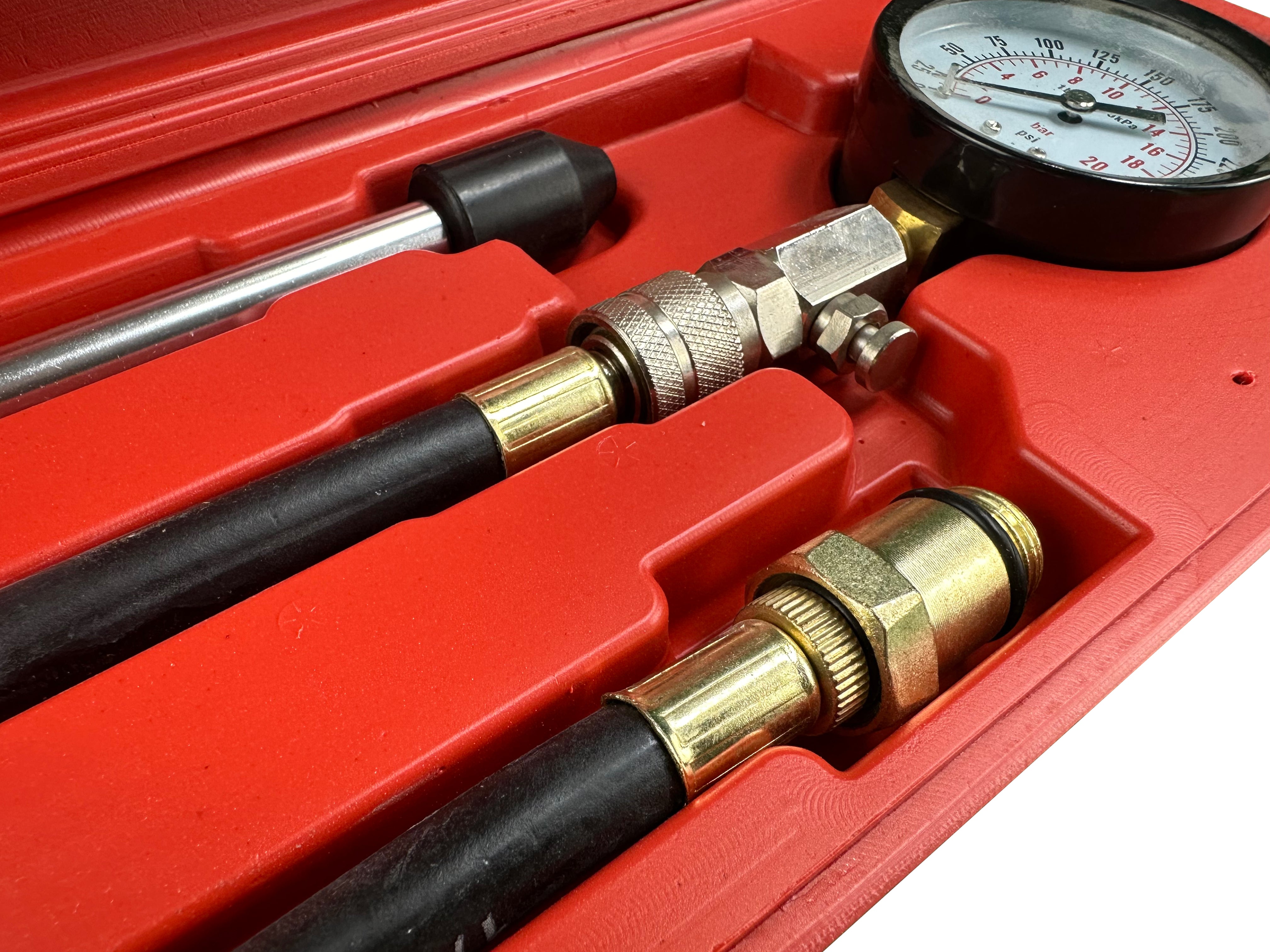 Set di tester compressione per motori a benzina, compressione motore per auto e camion, Gebo Tools