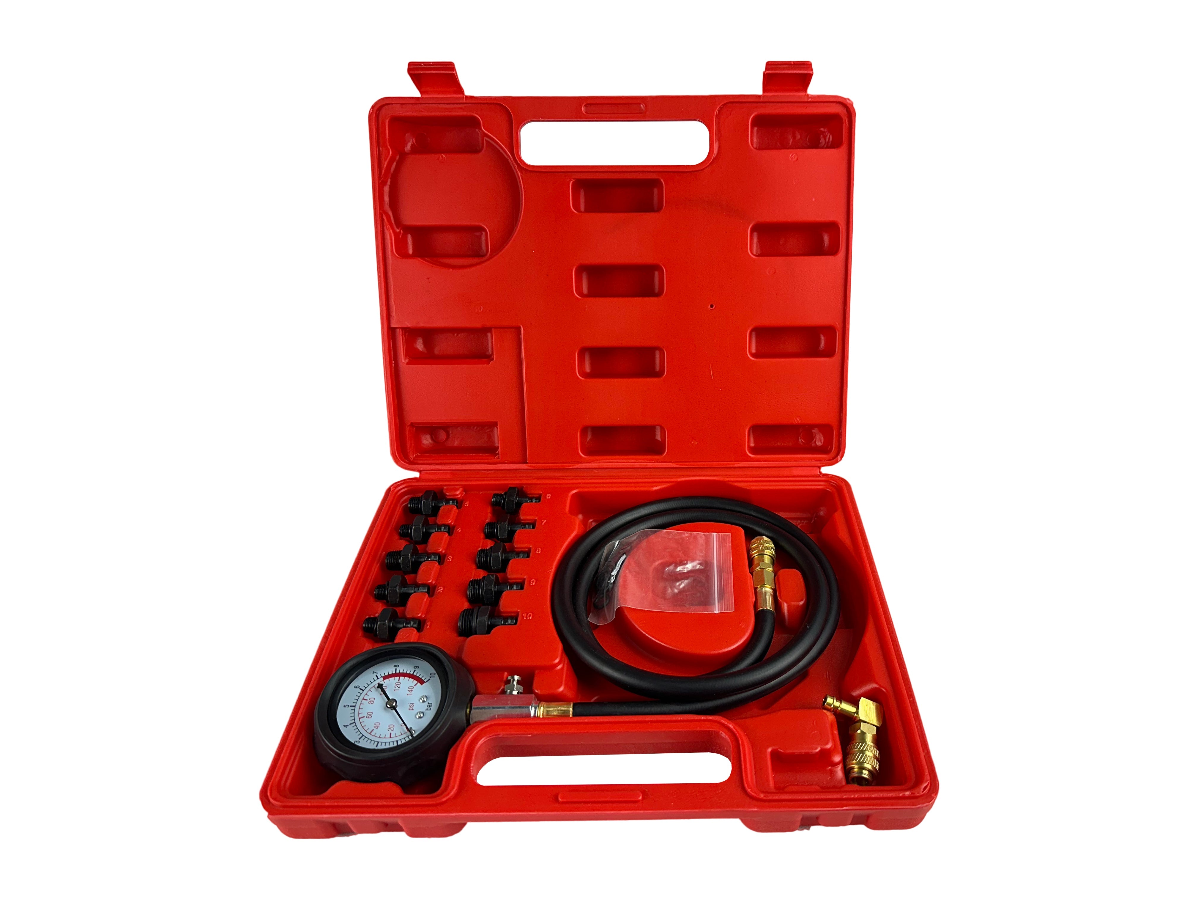 Misuratore pressione olio, tester strumento di misurazione olio, set per test pressione dell'olio, 0 - 10bar (0 - 140psi), modello 2 Gebo Tools