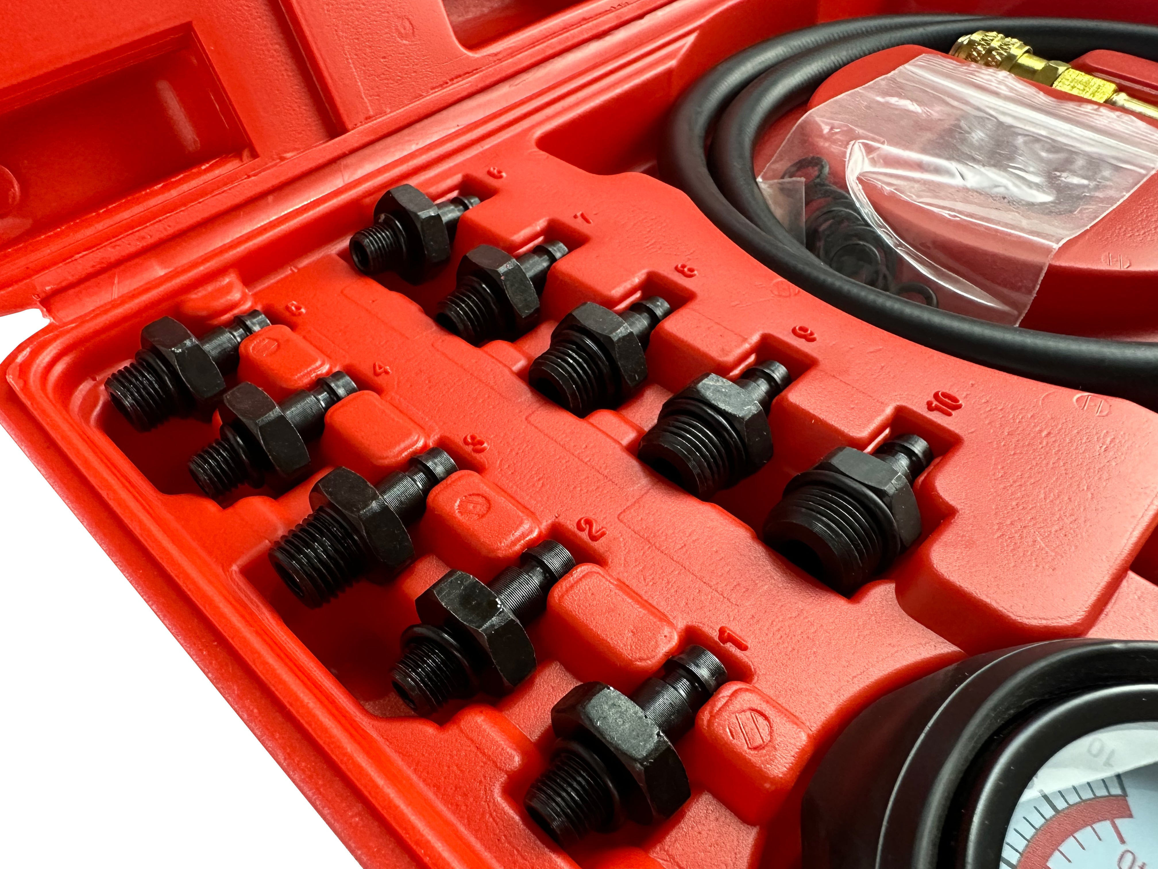 Misuratore pressione olio, tester strumento di misurazione olio, set per test pressione dell'olio, 0 - 10bar (0 - 140psi), modello 2 Gebo Tools