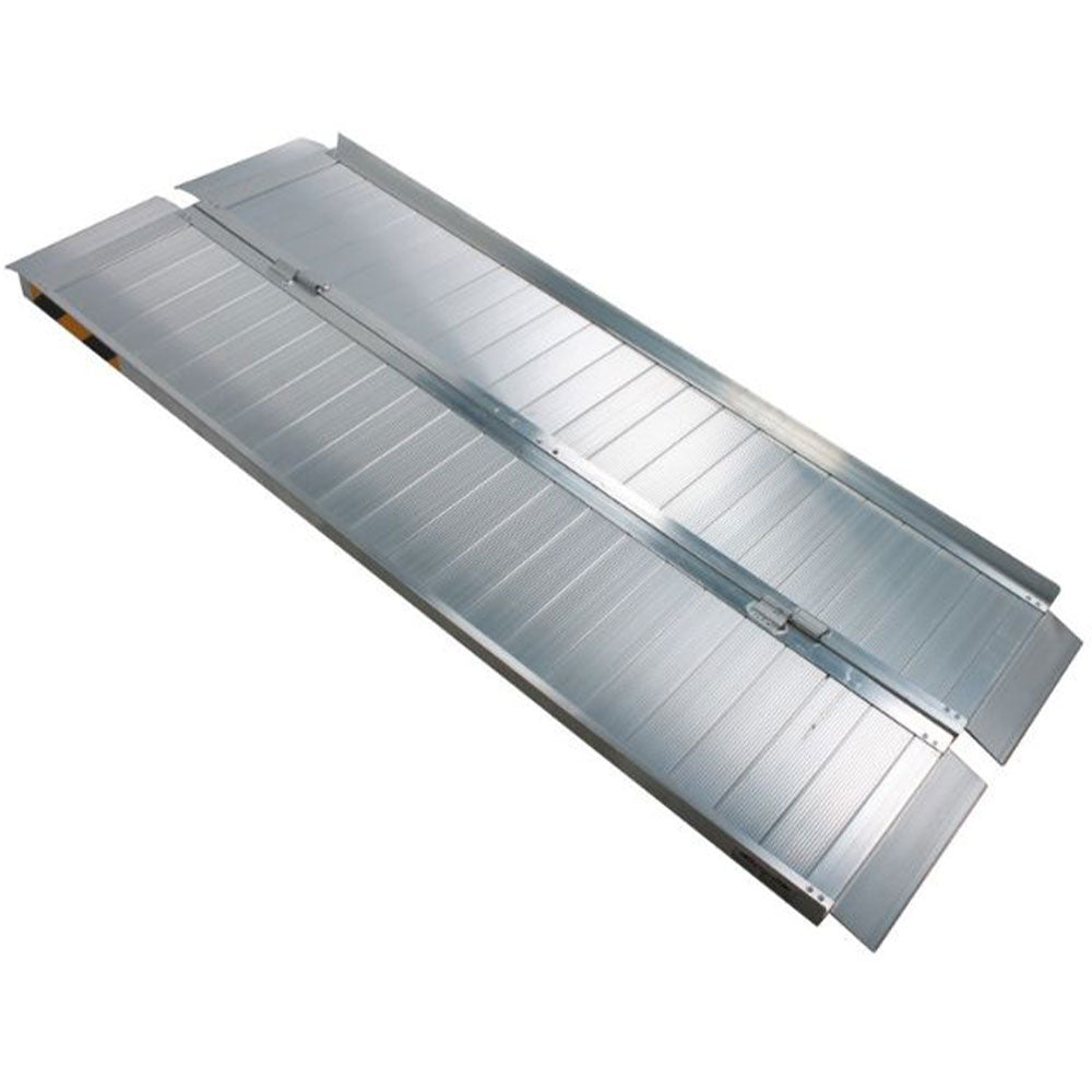 Rampa pieghevole, lunghezza 184 cm, portata 270 kg, larghezza 74,5 cm, rampa portatile in alluminio, Torso Olanda