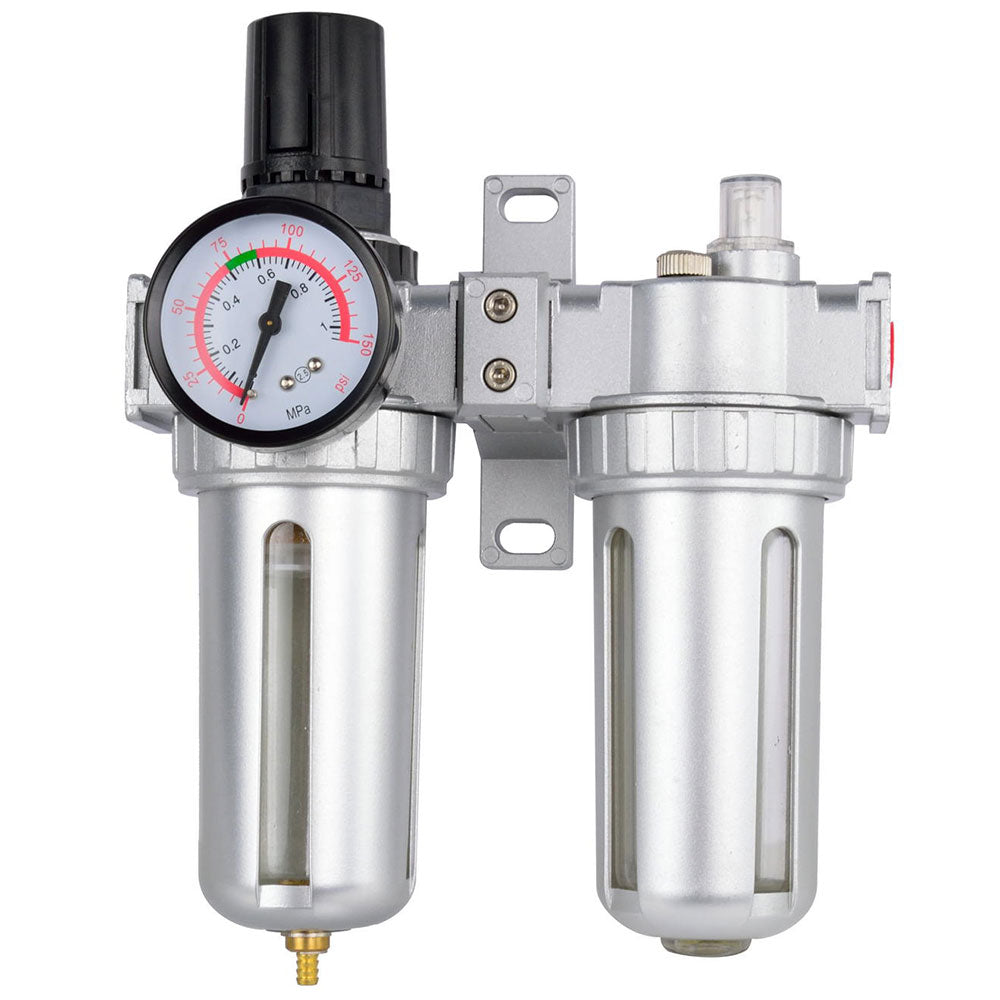 Separatore d'acqua e olio ad aria compressa, riduttore di pressione per compressore, filtro regolatore aria 1/4 " modello 1