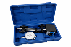 Comparatore centesimale a quadrante, Test DTI calibro DTI 0-10mm con base magnetica, Gebo Tools