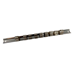 Supporto porta per chiavi a bussola da 1/2 pollice, organizer in metallo per chiavi a bussola, supporto per binario, per miglior organizer per attrezzi in garage, supporto presa salvaspazio organizer vassoio scaffale rack binario, Gebo Tools
