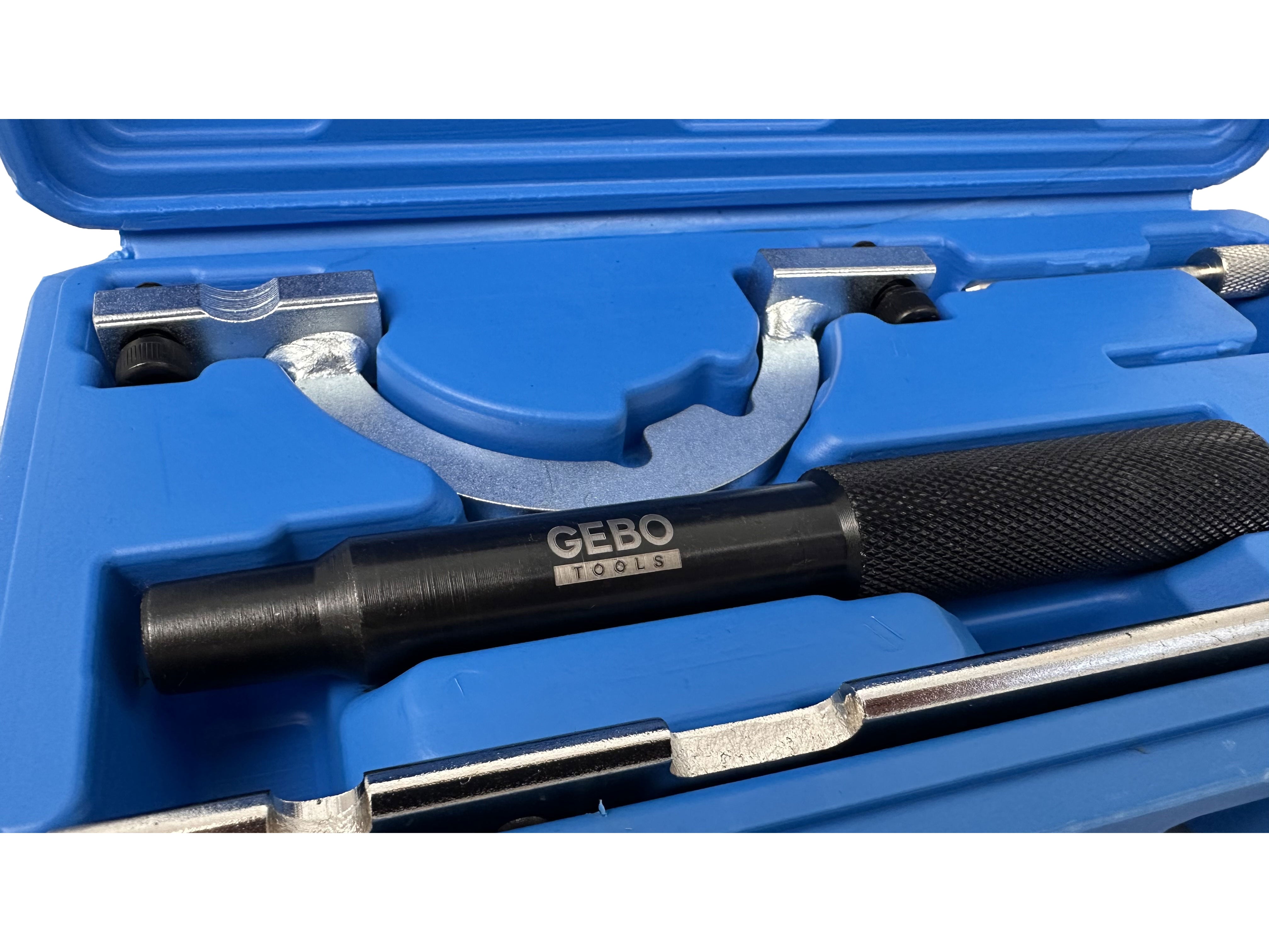 Kit messa in fase motori, attrezzi per il bloccaggio della cinghia di distribuzione dell'albero a camme del motore, compatibile con Opel 1.0 1.2 1.4 12V Gebo Tools