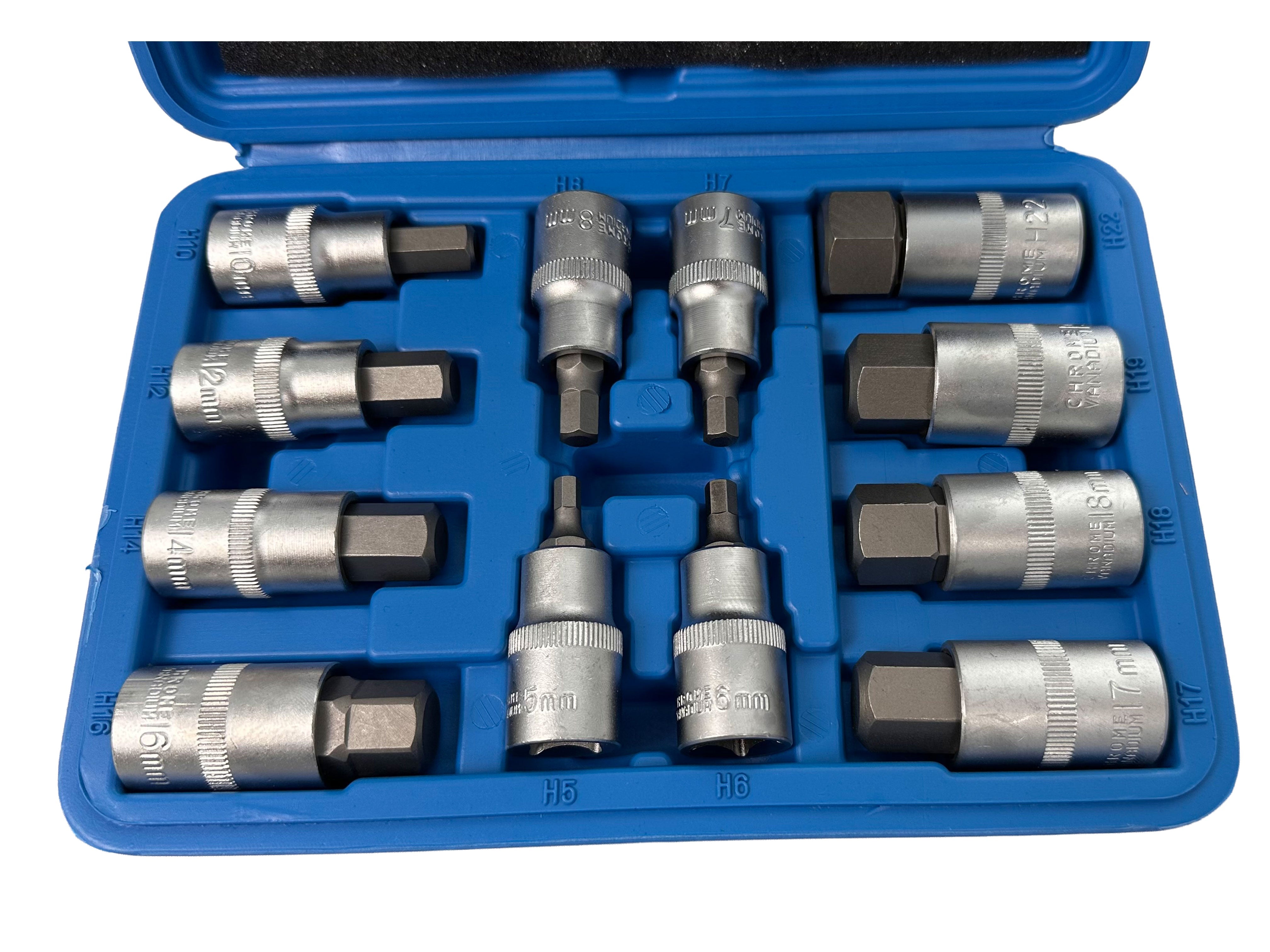 Set di chiavi esagonali per chiavi dinamometriche e trapani, T5-T22 Gebo Tools