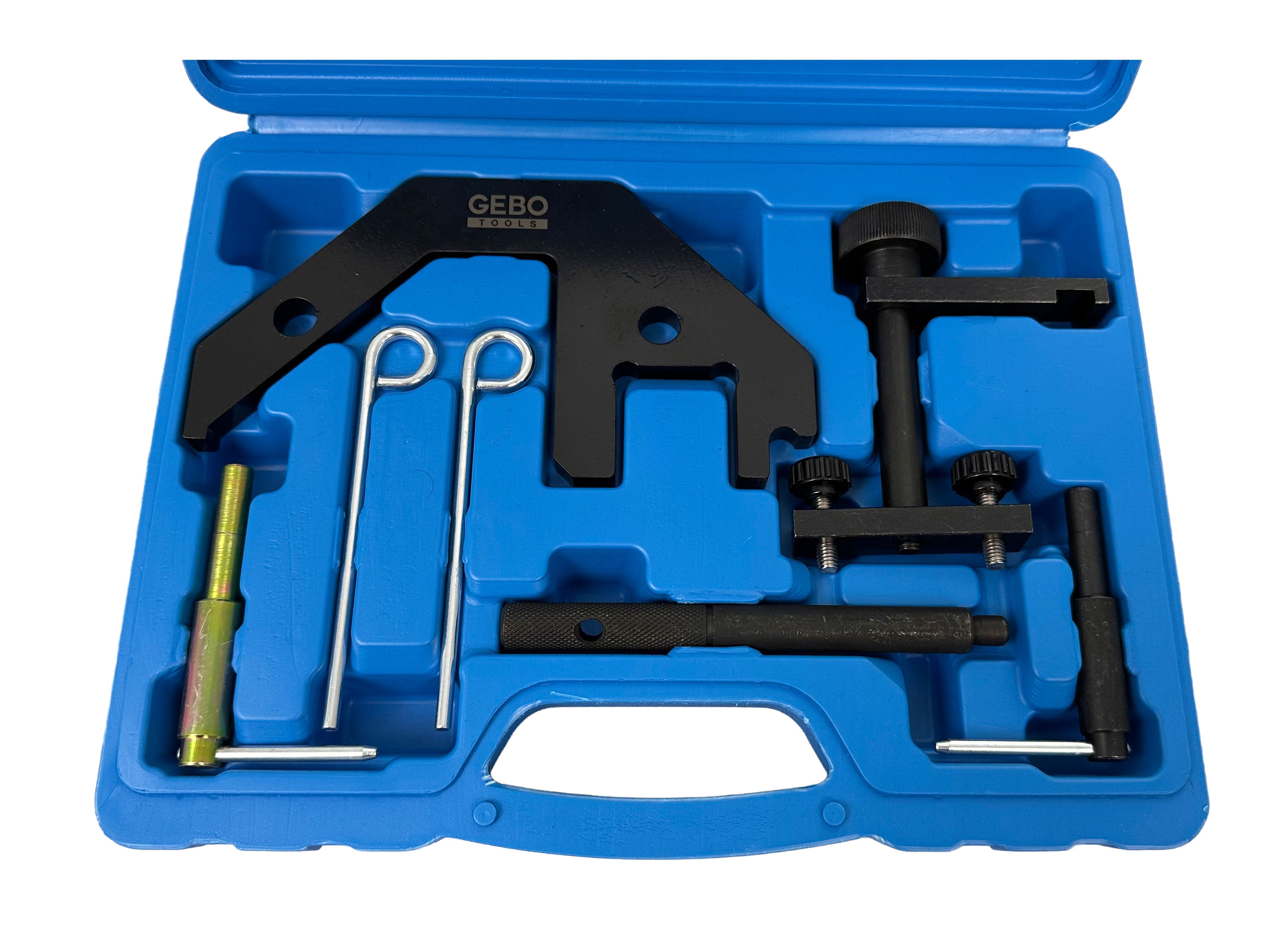 Kit di strumenti di bloccaggio di allineamento dell'albero a camme del motore, kit messa in fase motore, kit fasatura motori BMW M47 M57 2.0 3.0 D Gebo Tools