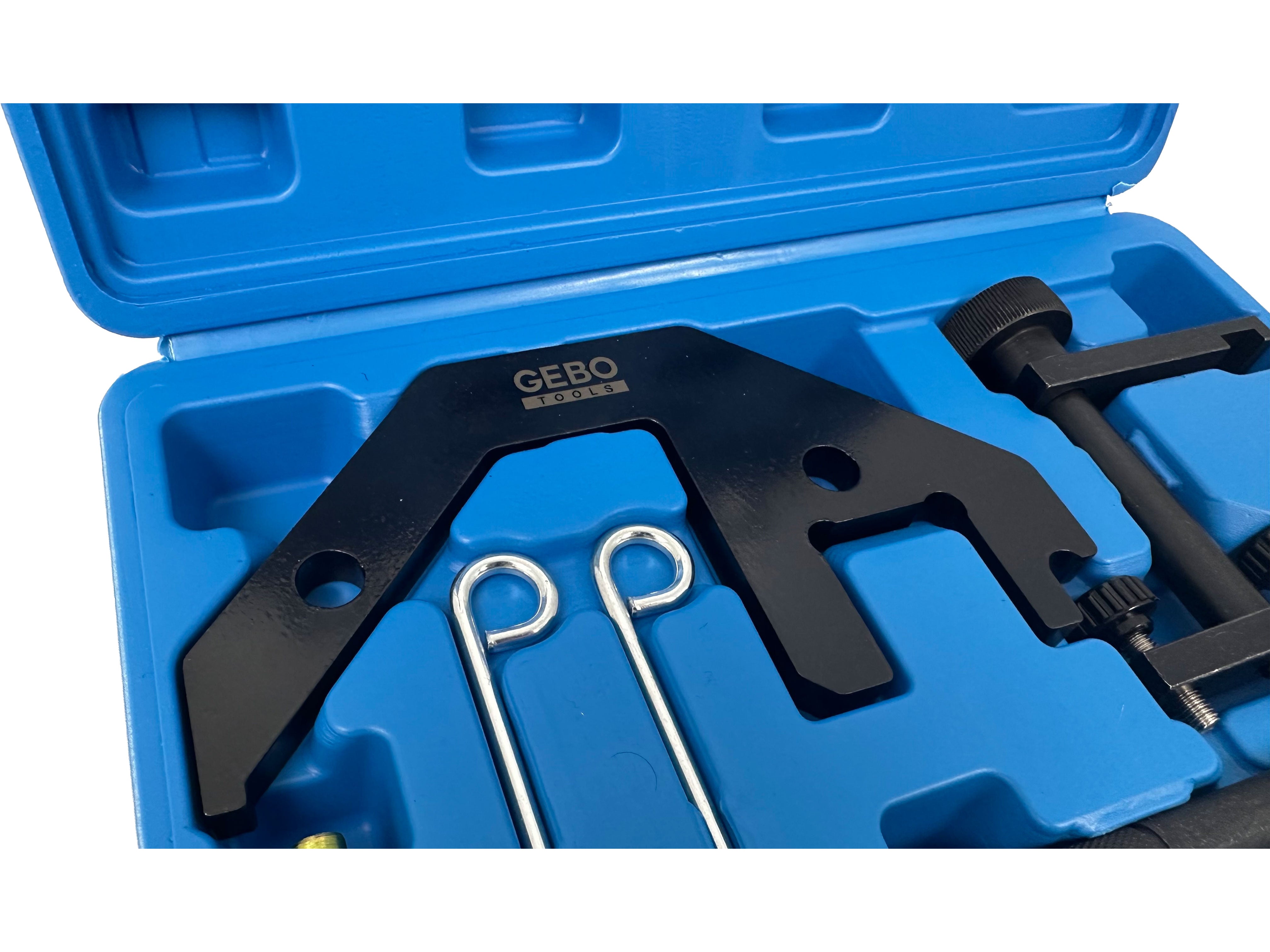Kit di strumenti di bloccaggio di allineamento dell'albero a camme del motore, kit messa in fase motore, kit fasatura motori BMW M47 M57 2.0 3.0 D Gebo Tools