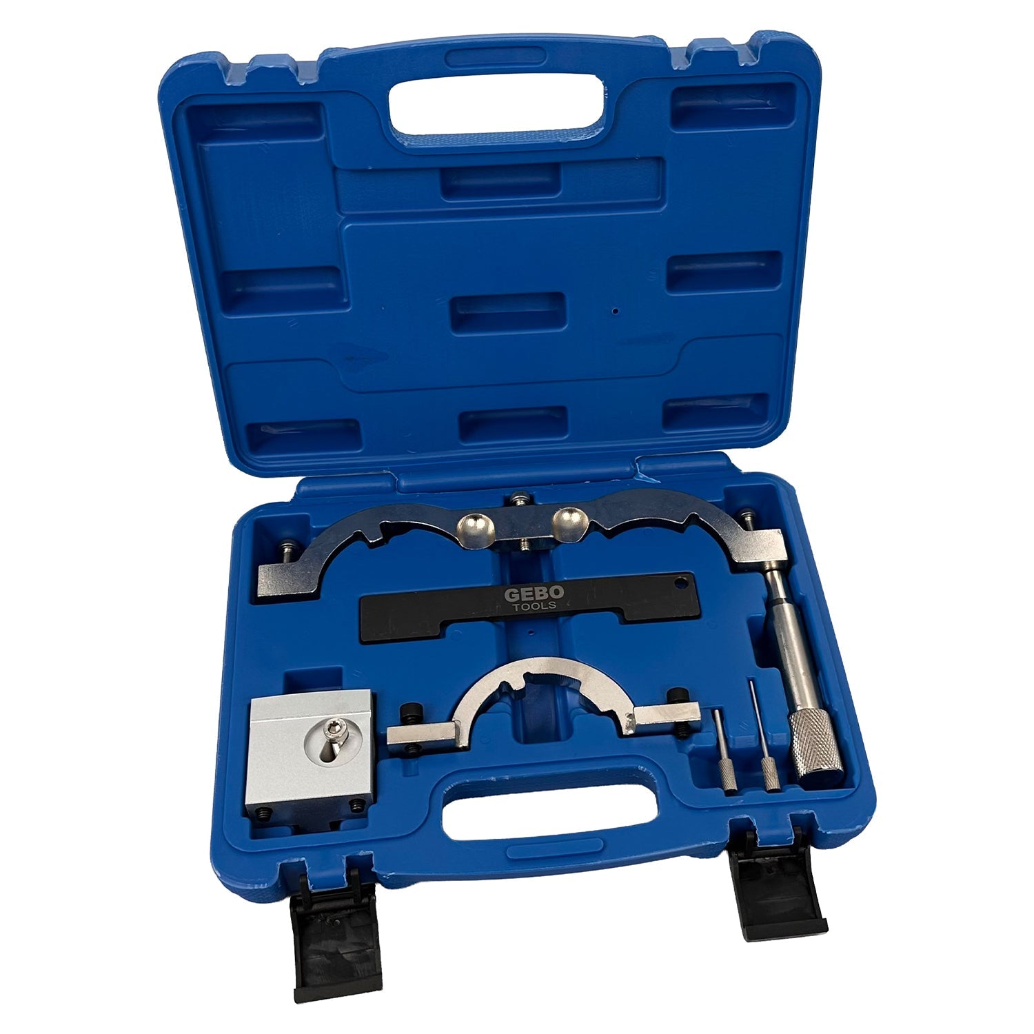 Kit messa in fase motori, attrezzi per il bloccaggio della cinghia di distribuzione dell'albero a camme del motore, compatibile con Opel Vauxhall 1.0 1.2 1.4 Gebo Tools