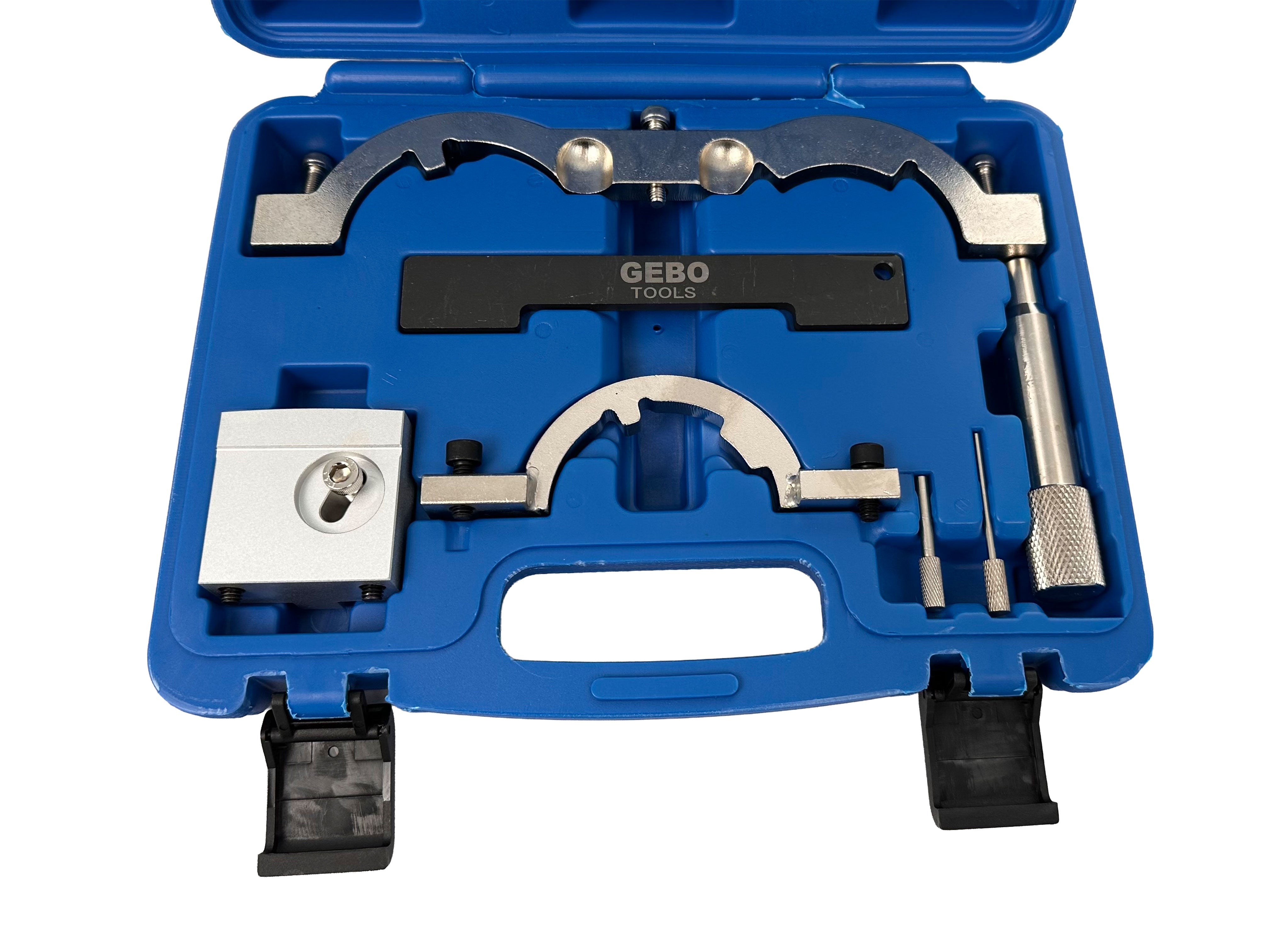 Kit messa in fase motori, attrezzi per il bloccaggio della cinghia di distribuzione dell'albero a camme del motore, compatibile con Opel Vauxhall 1.0 1.2 1.4 Gebo Tools