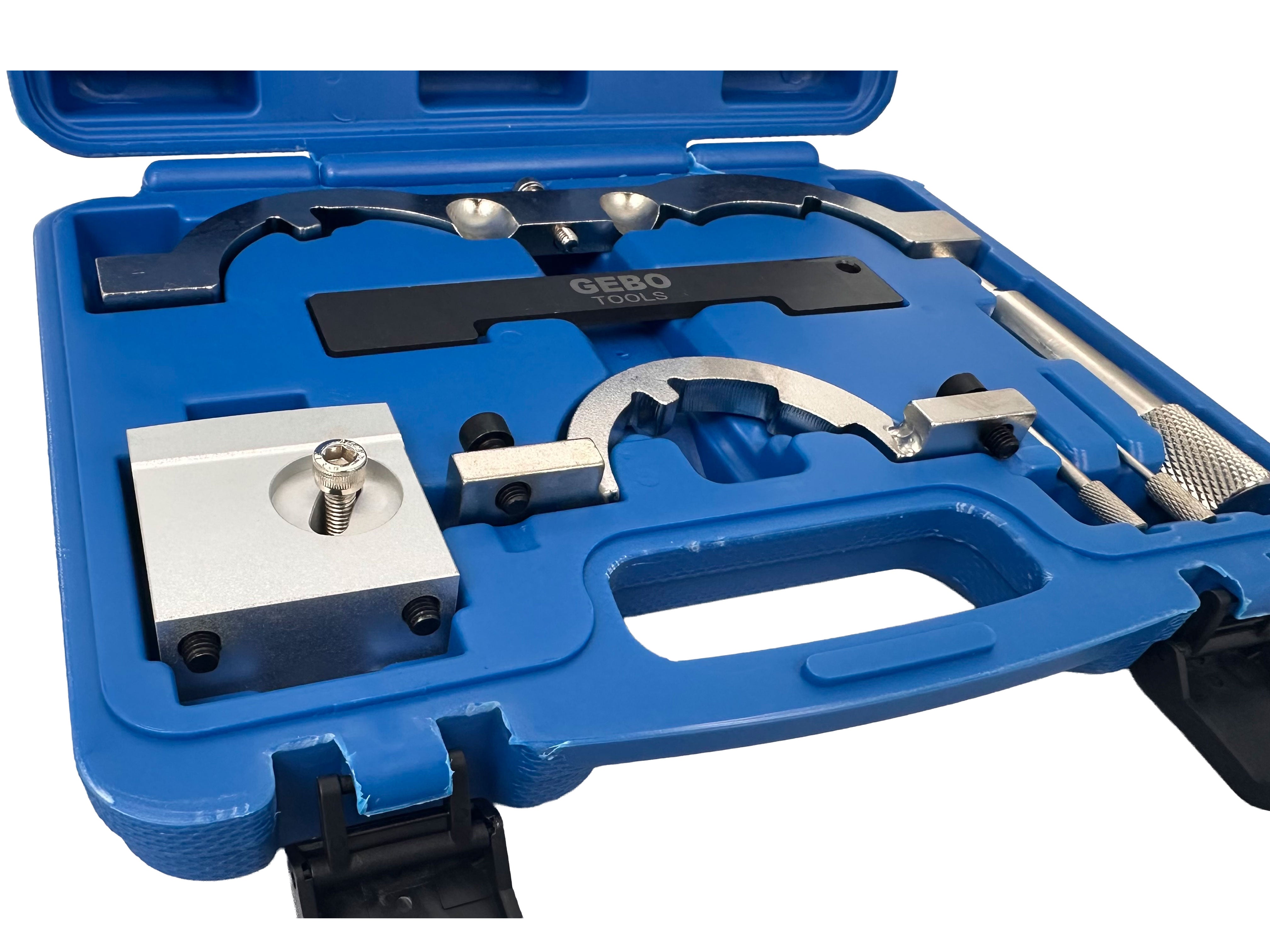 Kit messa in fase motori, attrezzi per il bloccaggio della cinghia di distribuzione dell'albero a camme del motore, compatibile con Opel Vauxhall 1.0 1.2 1.4 Gebo Tools