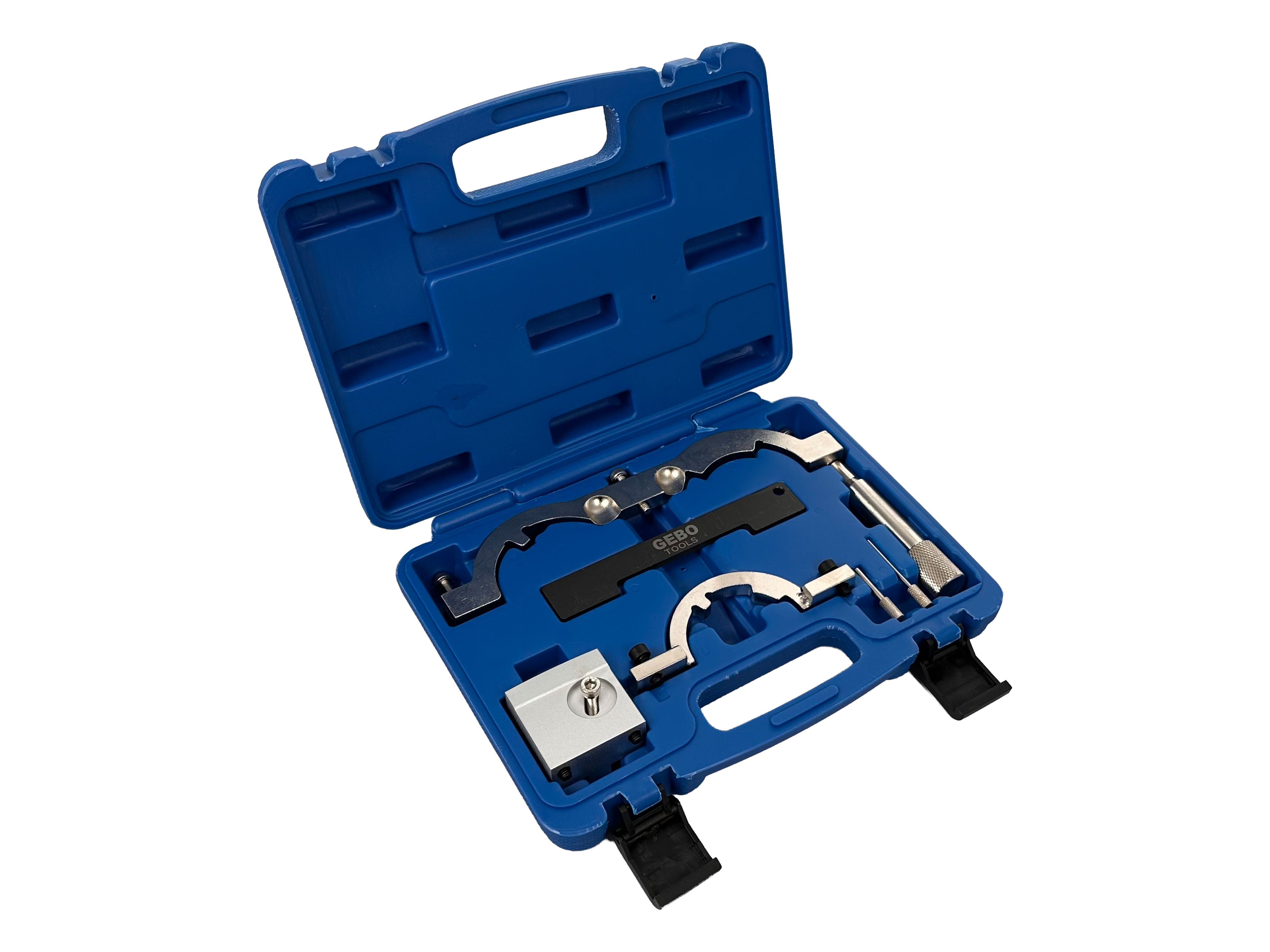 Kit messa in fase motori, attrezzi per il bloccaggio della cinghia di distribuzione dell'albero a camme del motore, compatibile con Opel Vauxhall 1.0 1.2 1.4 Gebo Tools