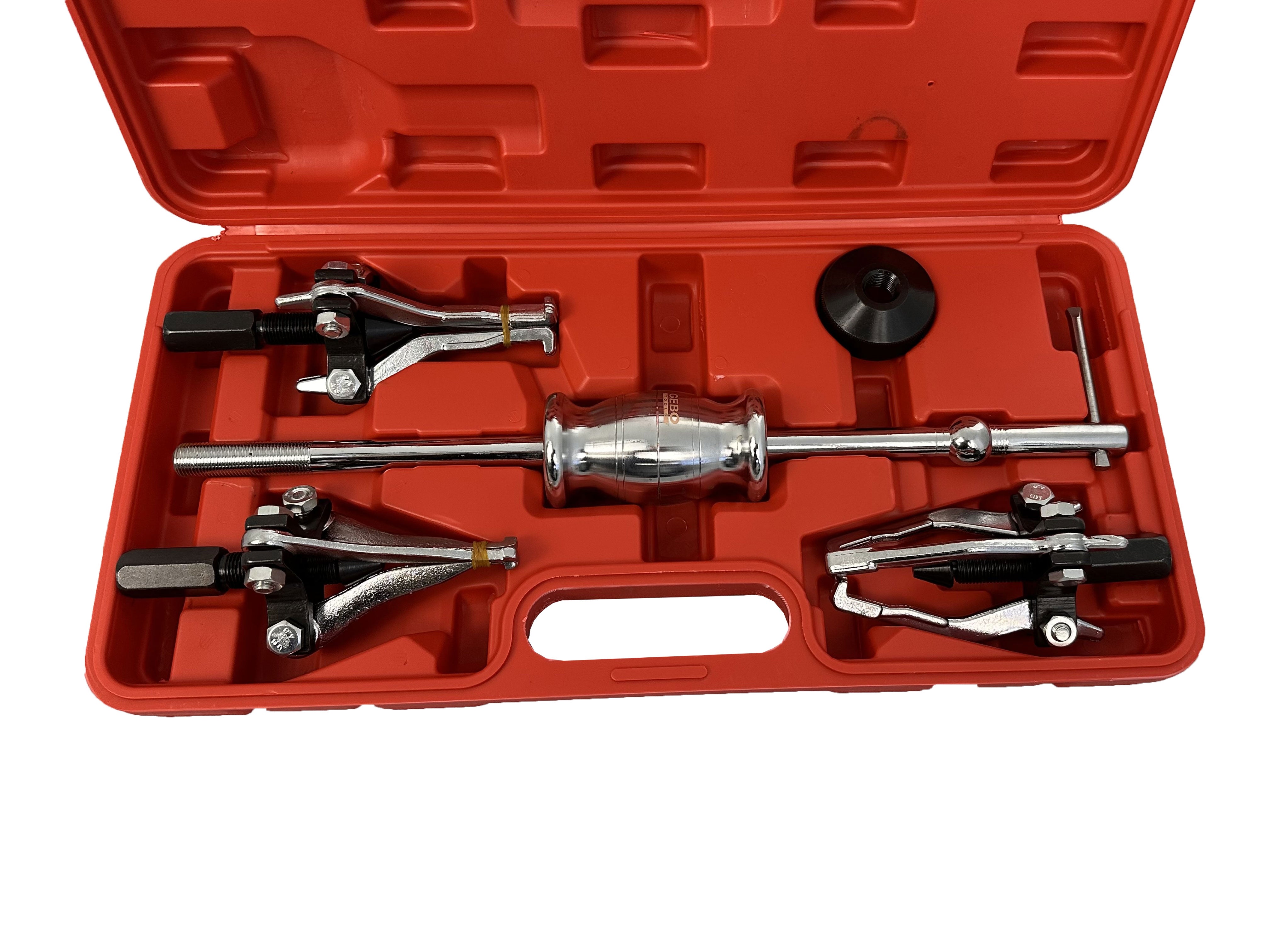 Estrattore cuscinetti interni, kit estrattore cuscinetti con martello scorrevole, estrattori di rimozione-smontaggio cuscinetto (rosso), Gebo Tools