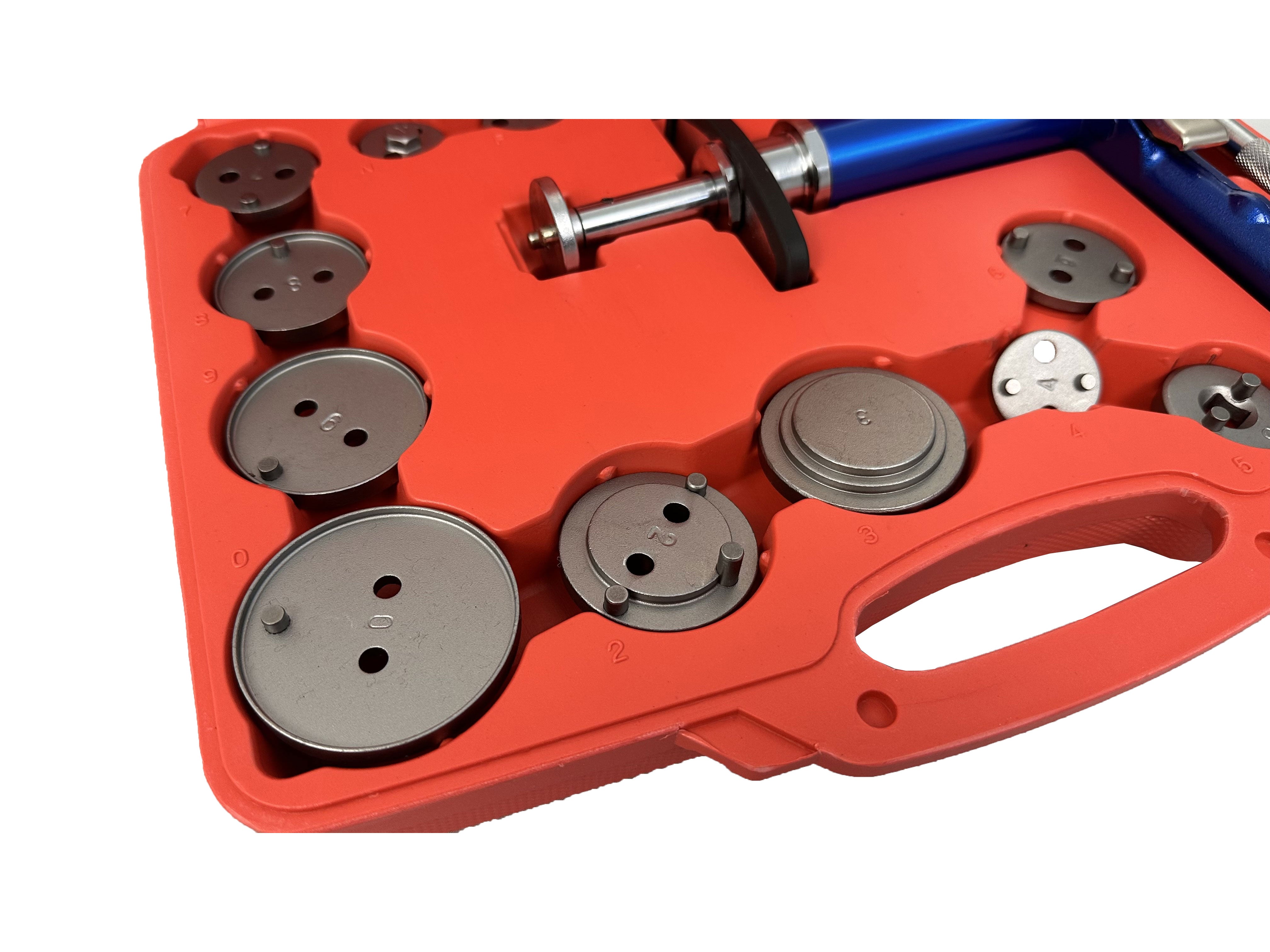 Pressa pneumatica per pistoncini freni ,kit 16 pezzi,Gebo Tools
