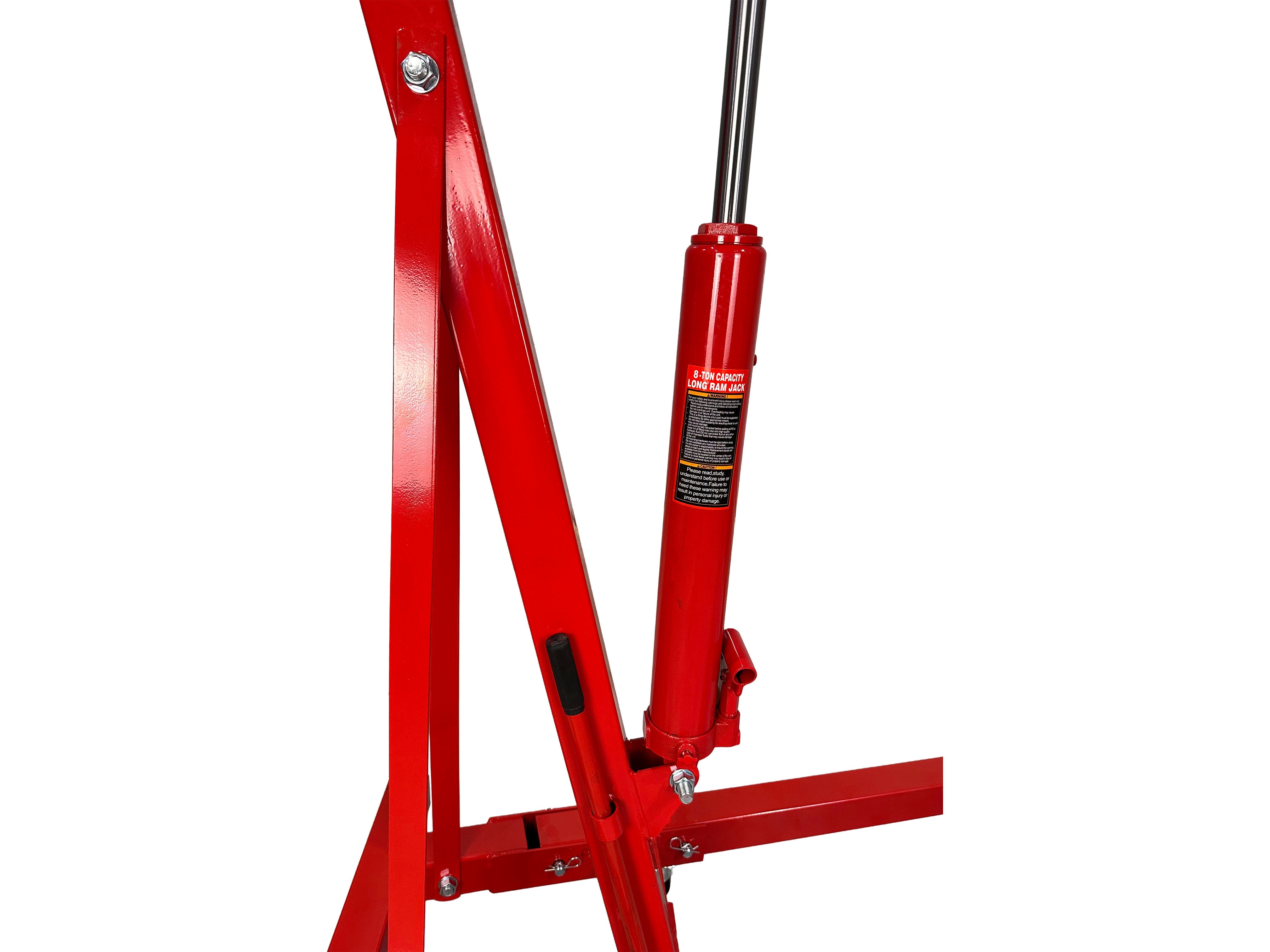 Gru idraulica pieghevole, 2 tonnellate, ideale per motori, gru idraulica maniglia pompa, gambe pieghevoli, paranco sollevatore cavalletto Gebo Tools