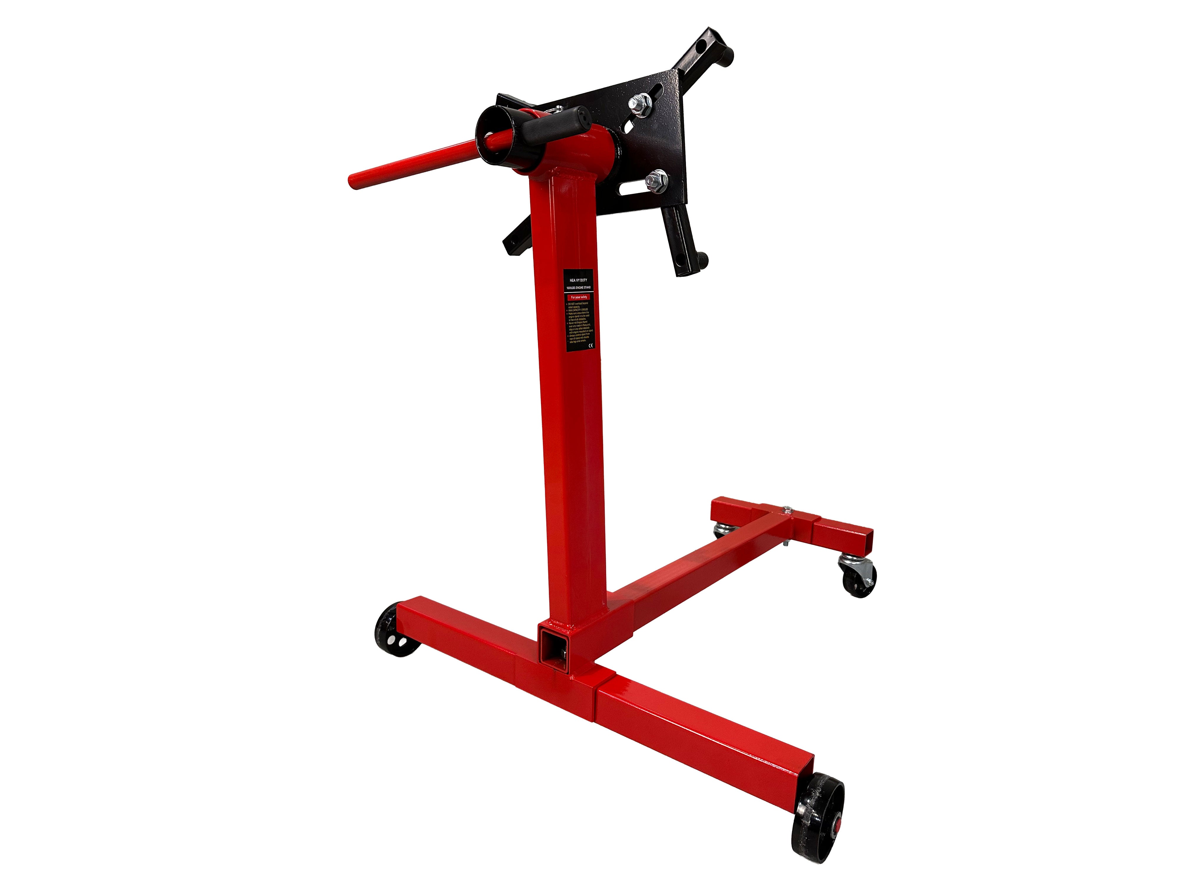 Cavalletto supporto motore, porta motore girevole, carrello sollevatore, sostegno motore da officina, capacità 450 kg, Gebo Tools