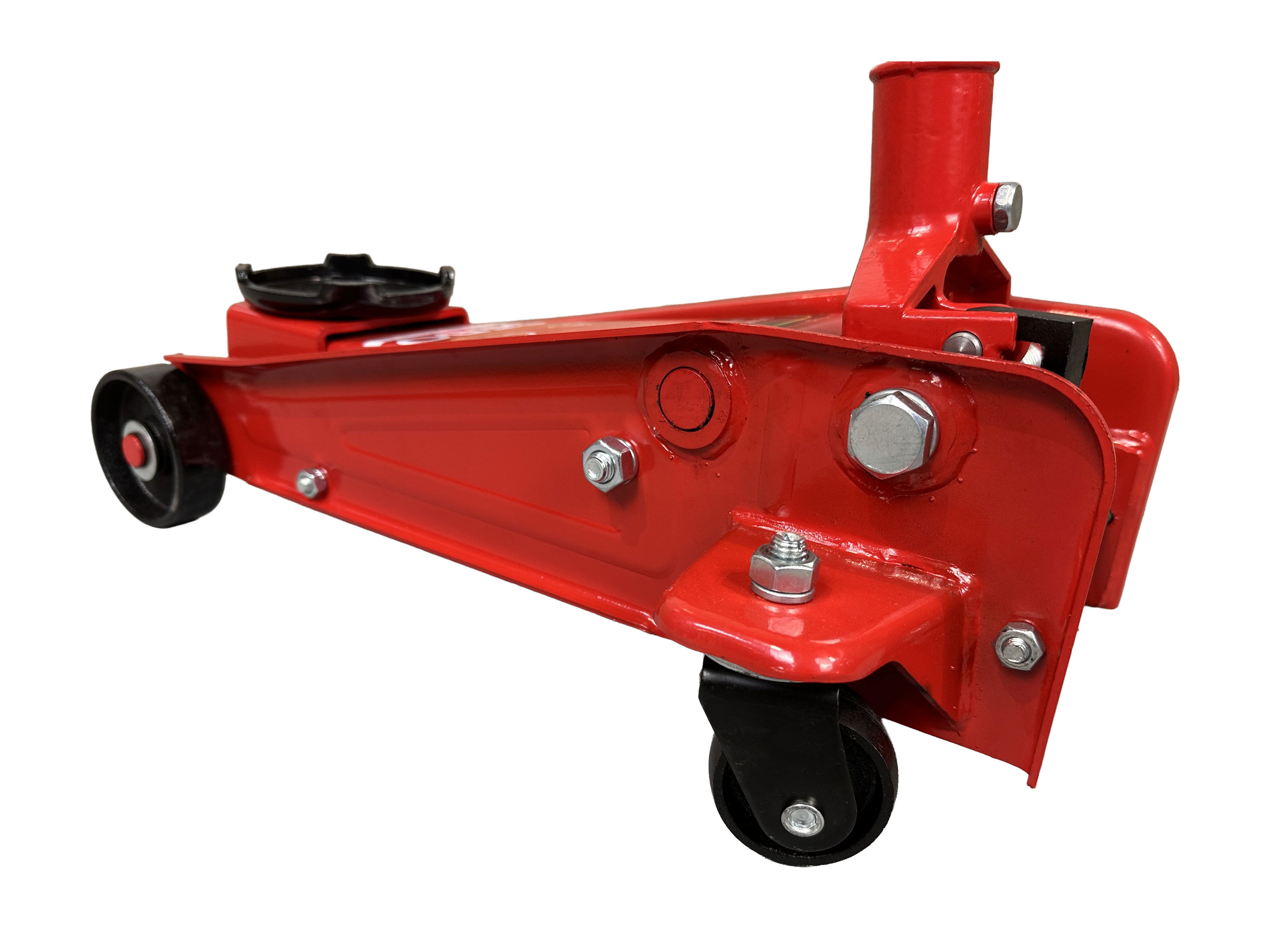 Cric sollevatore auto, martinetto idraulico professionale a carrello con profilo ribassato, 3 t