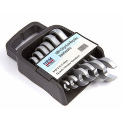 Serie di chiavi combinate a cricchetto anello-forchetta, extra corte, 8 - 19 mm, 6 pz., in acciaio Cr-V