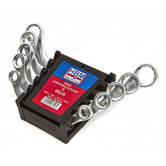 Set di chiavi poligonali a mezzaluna, 5 pz., chiavi ad anello a mezzaluna, 10–19 mm HBM Machines Olanda