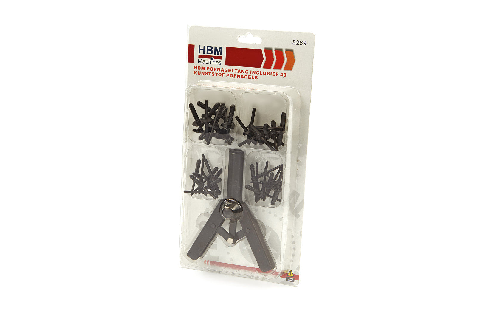 Kit di pinze per rivetti in plastica 40 pz., set di pinze per rivettare, pinze per rivettare cieche, pinze per rivettare a leva