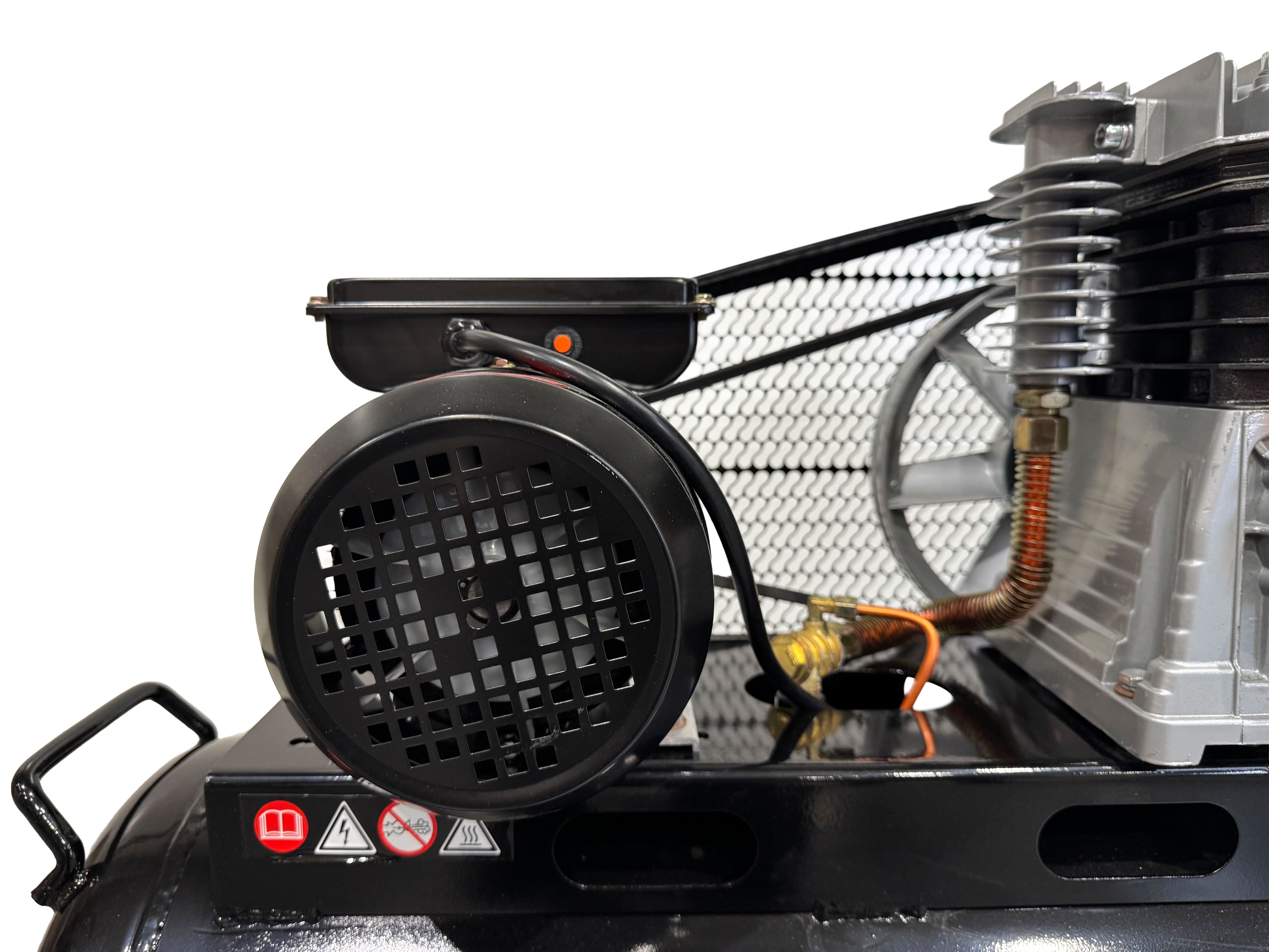 Compressore d'aria da 220 V, gonfiatore per pneumatici, kit di gonfiaggio per pneumatici 100 litri, 3 HP,  8 bar, pompa d'aria fuoristrada per suv, camion,  auto, biciclette, palloni, materassi ad aria, barche gonfiabili, Gebo Tools