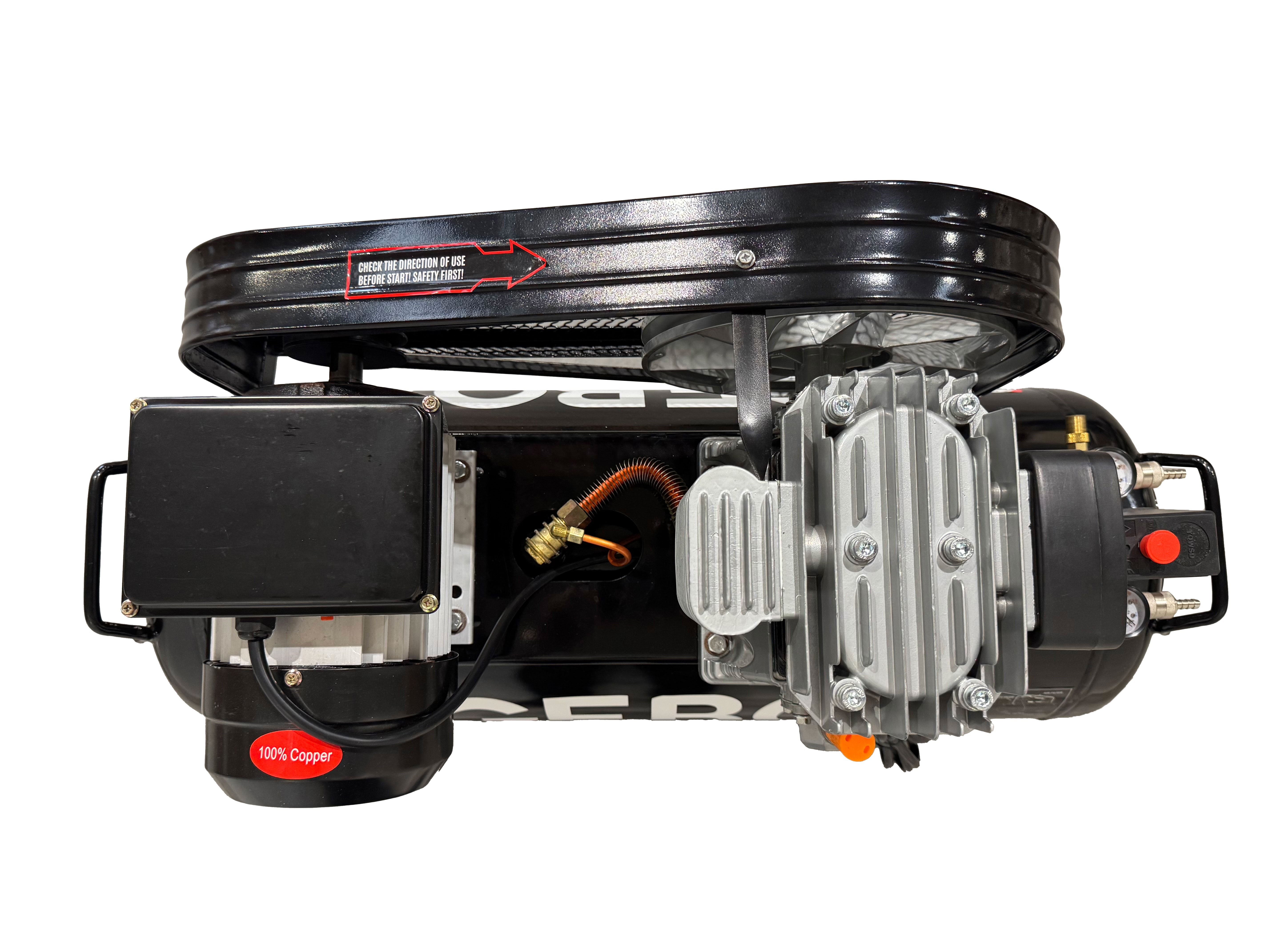 Compressore d'aria da 220 V, gonfiatore per pneumatici, kit di gonfiaggio per pneumatici 100 litri, 3 HP,  8 bar, pompa d'aria fuoristrada per suv, camion,  auto, biciclette, palloni, materassi ad aria, barche gonfiabili, Gebo Tools