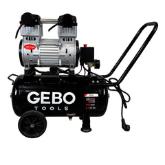 Compressore aria silenziato - con capacità del serbatoio di 30 litri - senza olio, oil free - per utensili pneumatici, Gebo Tools