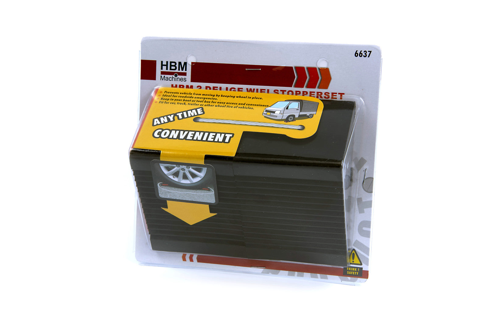 Cunei per ruote 125 x 80 x 65mm cunei fermaruota in gomma resistente