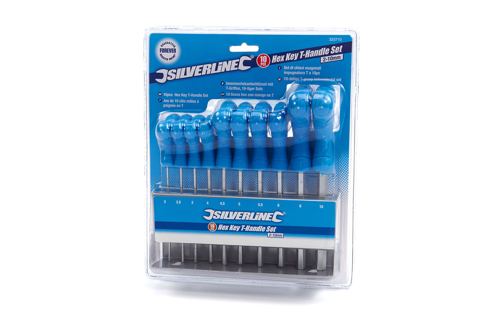 Set di chiavi con impugnatura a T, 10 pezzi, 2 - 10 mm
