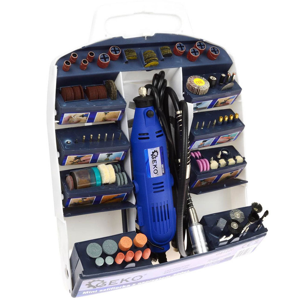 Set di mini smerigliatrici multifunzione da 300 pezzi, per levigatrice a mano, multi-utensile, e regolazione della velocità