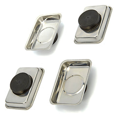 Serie di vaschette magnetiche, acciaio inox, 26 x 93 mm