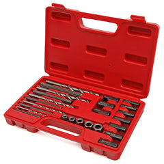 25 pezzi set di estrattori di viti e punte HSS, easy out con flute a spirale, kit per rimuovere viti, bulloni e perni rotti, danneggiati o spogliati