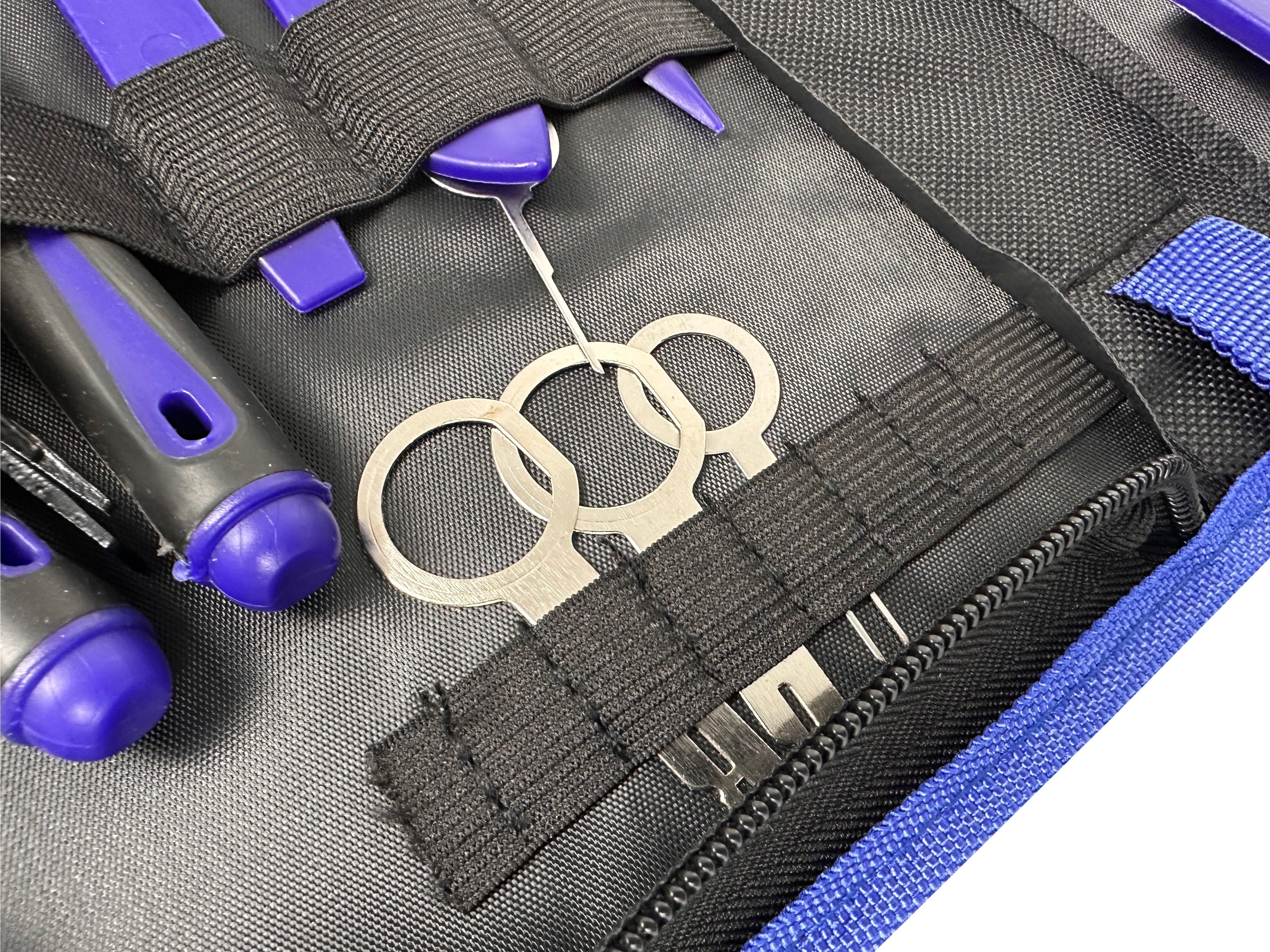 Set smontaggio radio auto e rivestimenti interni clip auto, kit attrezzi per la rimozione pannelli portiere clip auto stereo cruscotto 23 pezzi Gebo Tools