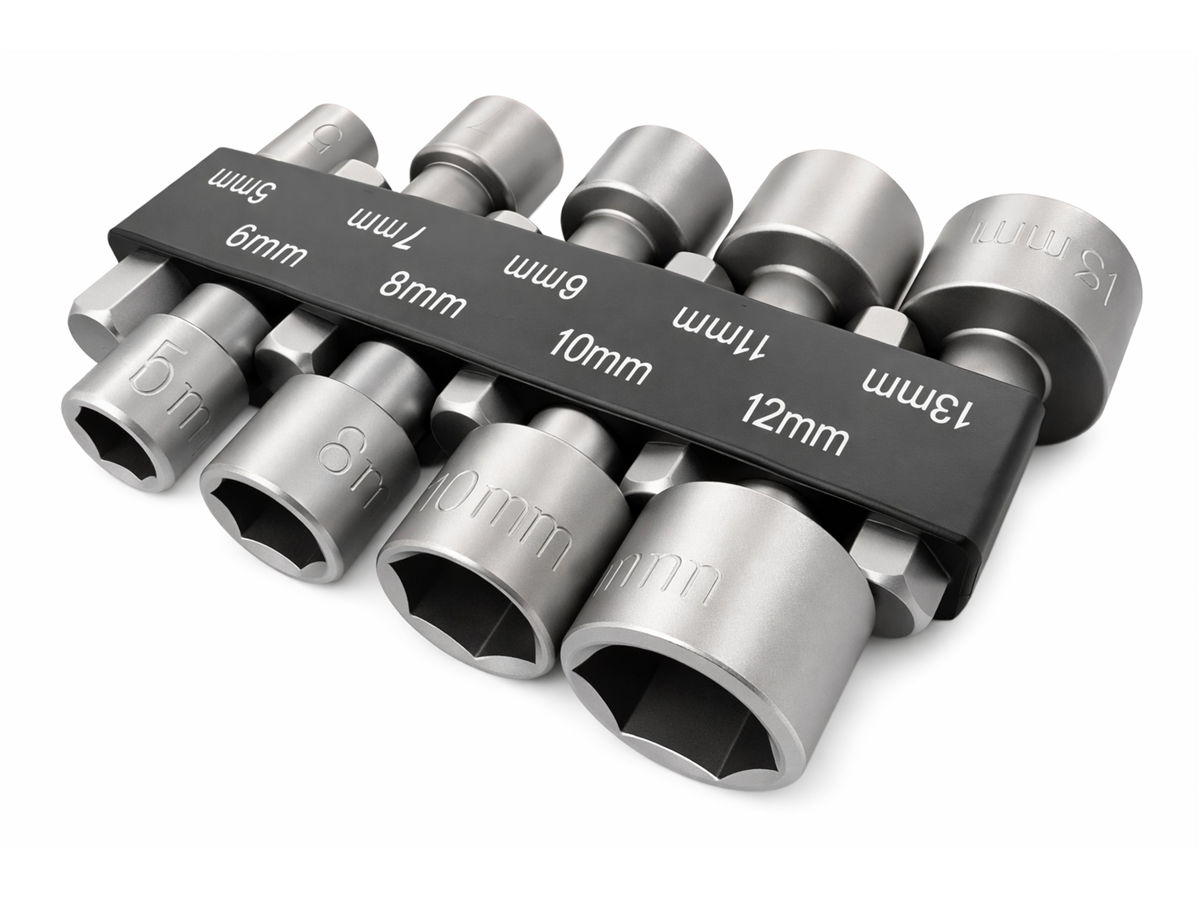 Set di chiavi a bussola, adattatore per dadi, set di adattatori esagonali, trapani, dadi, adattatore bit, slot per trapano o avvitatore senza fili, 5-13 mm Gebo Tools