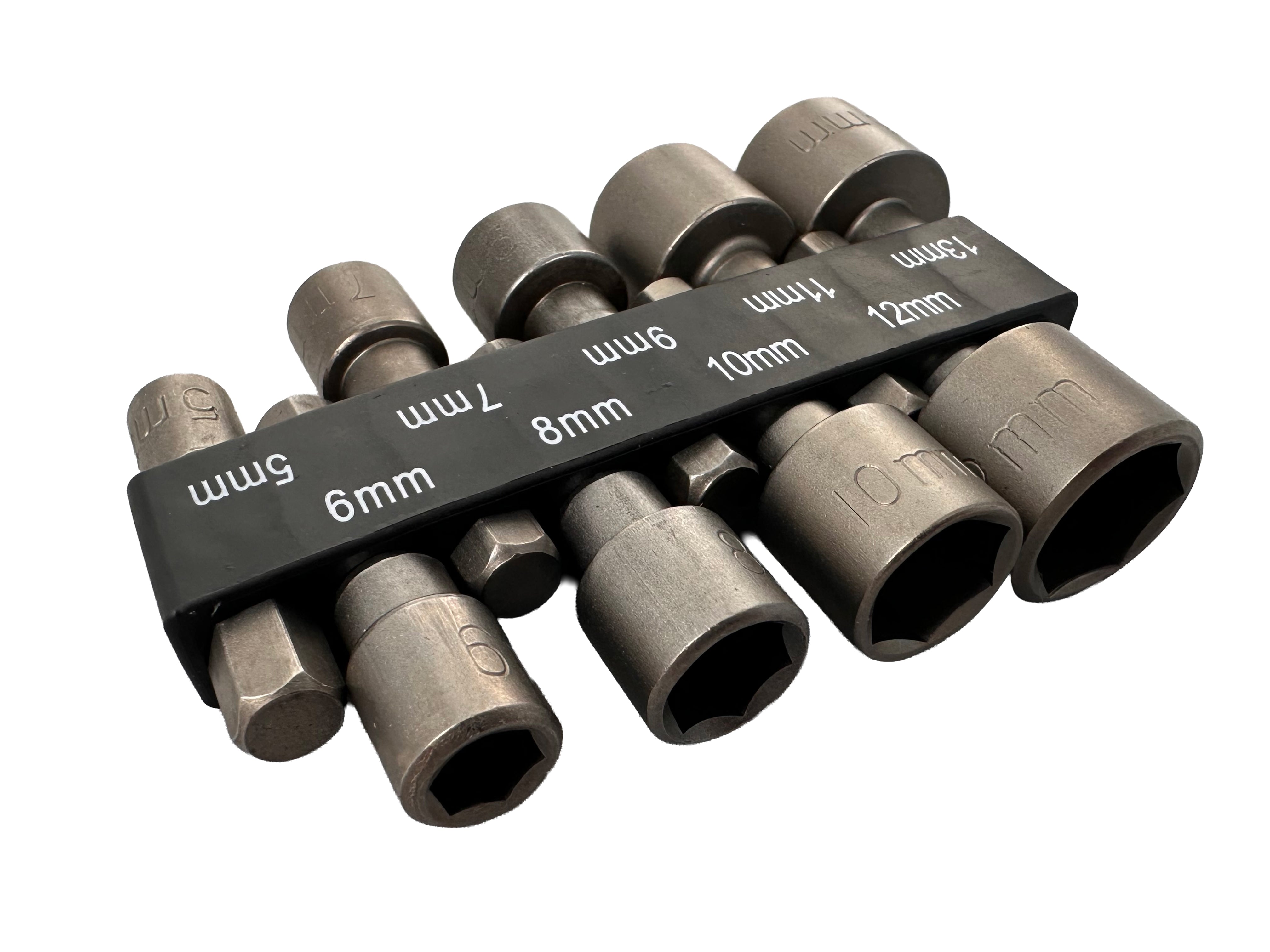 Set di chiavi a bussola, adattatore per dadi, set di adattatori esagonali, trapani, dadi, adattatore bit, slot per trapano o avvitatore senza fili, 5-13 mm Gebo Tools