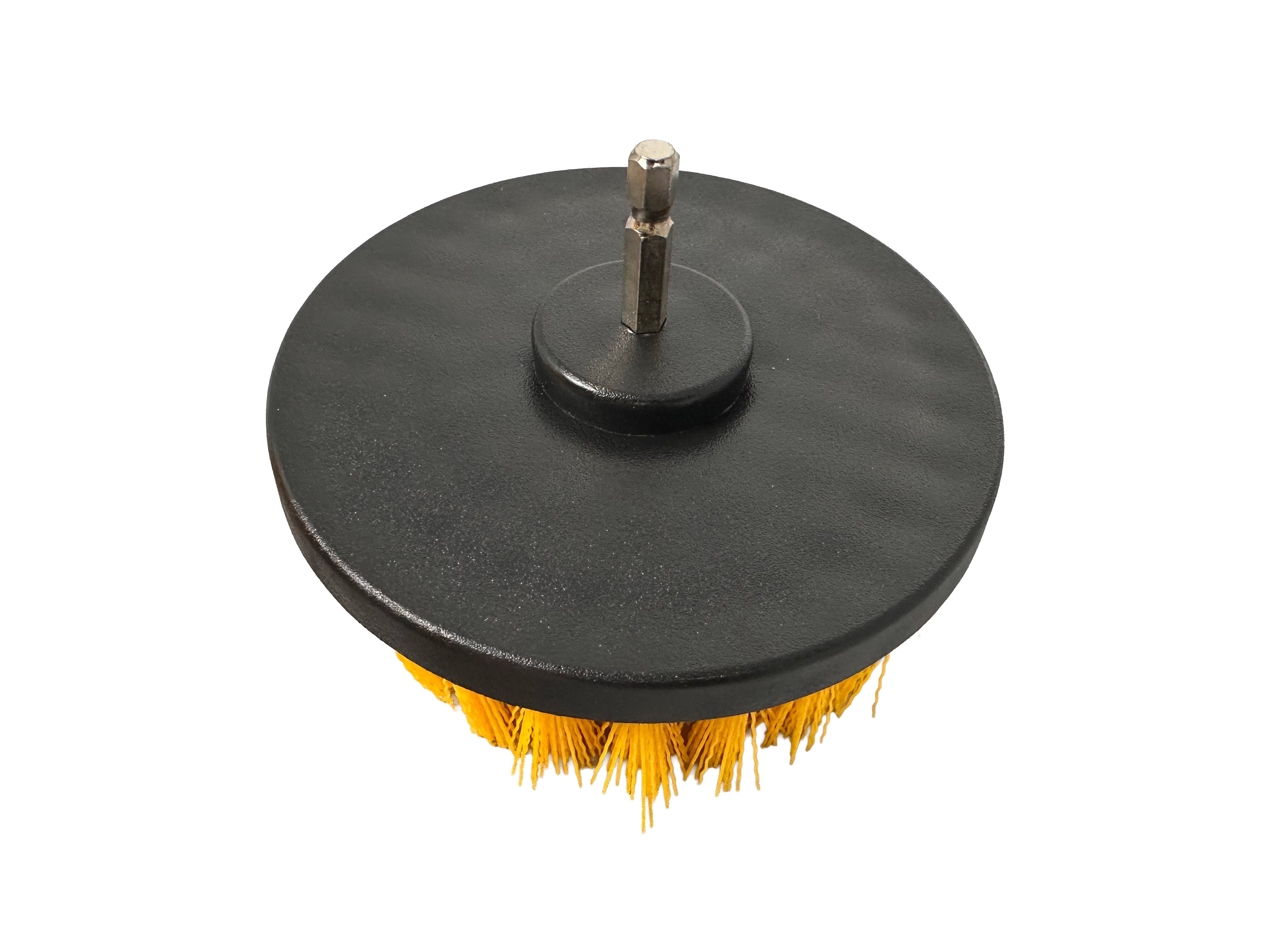 Set spazzole con adattatore per trapano elettrico, set di pulizia con setola rigide, 4 pezzi, Gebo Tools