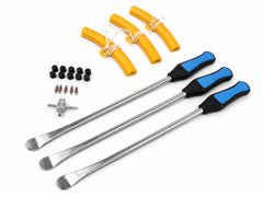 Set di leve con manico, include barra a testa cilindrica, leve a barra piede di porco, per pneumatici 13 pezzi Gebo Tools