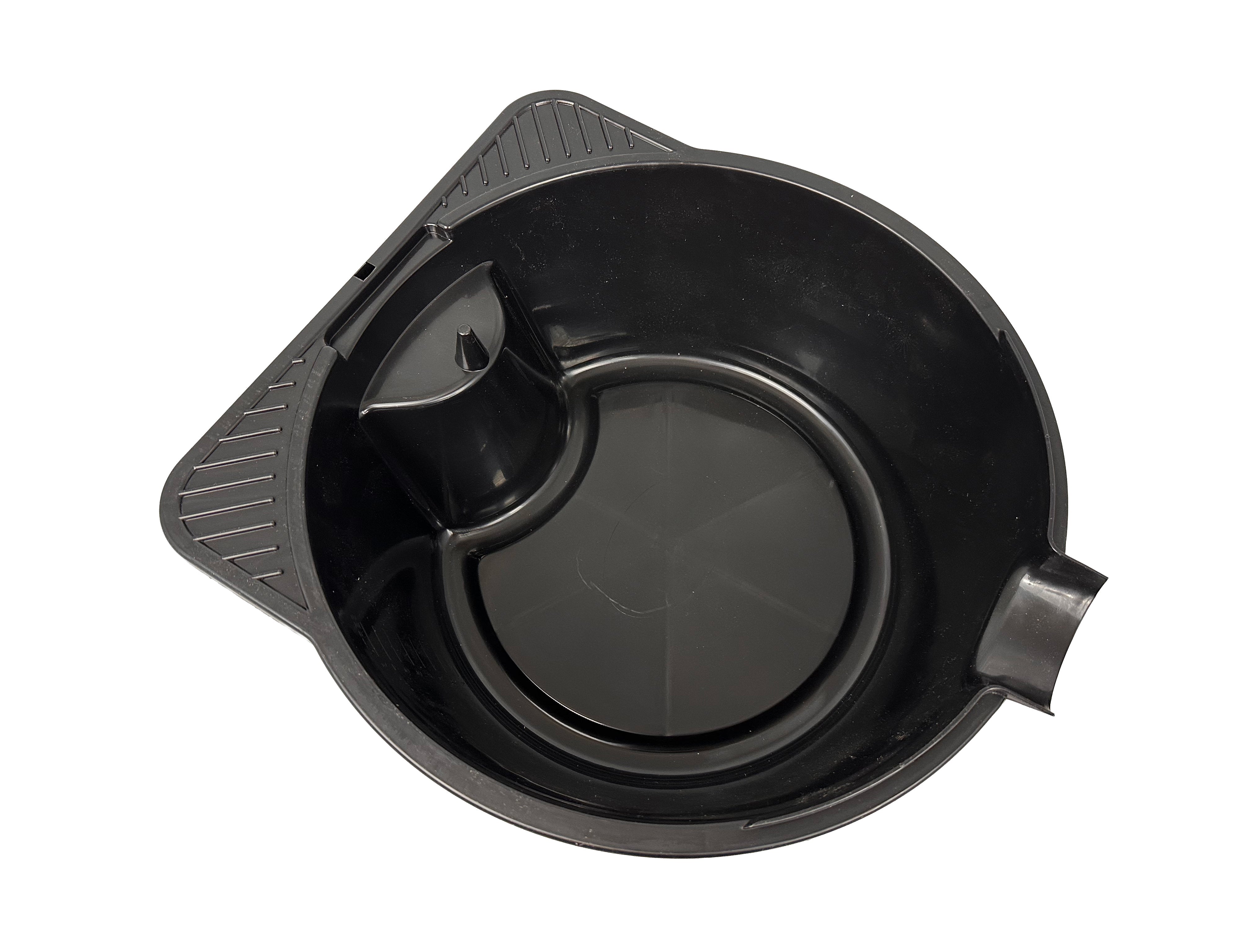 Vaschetta recupero liquidi professionale per cambio olio esausto per auto, vaschetta di raccolta universale multiuso, officina, bacinella raccolta, 8 l Gebo Tools